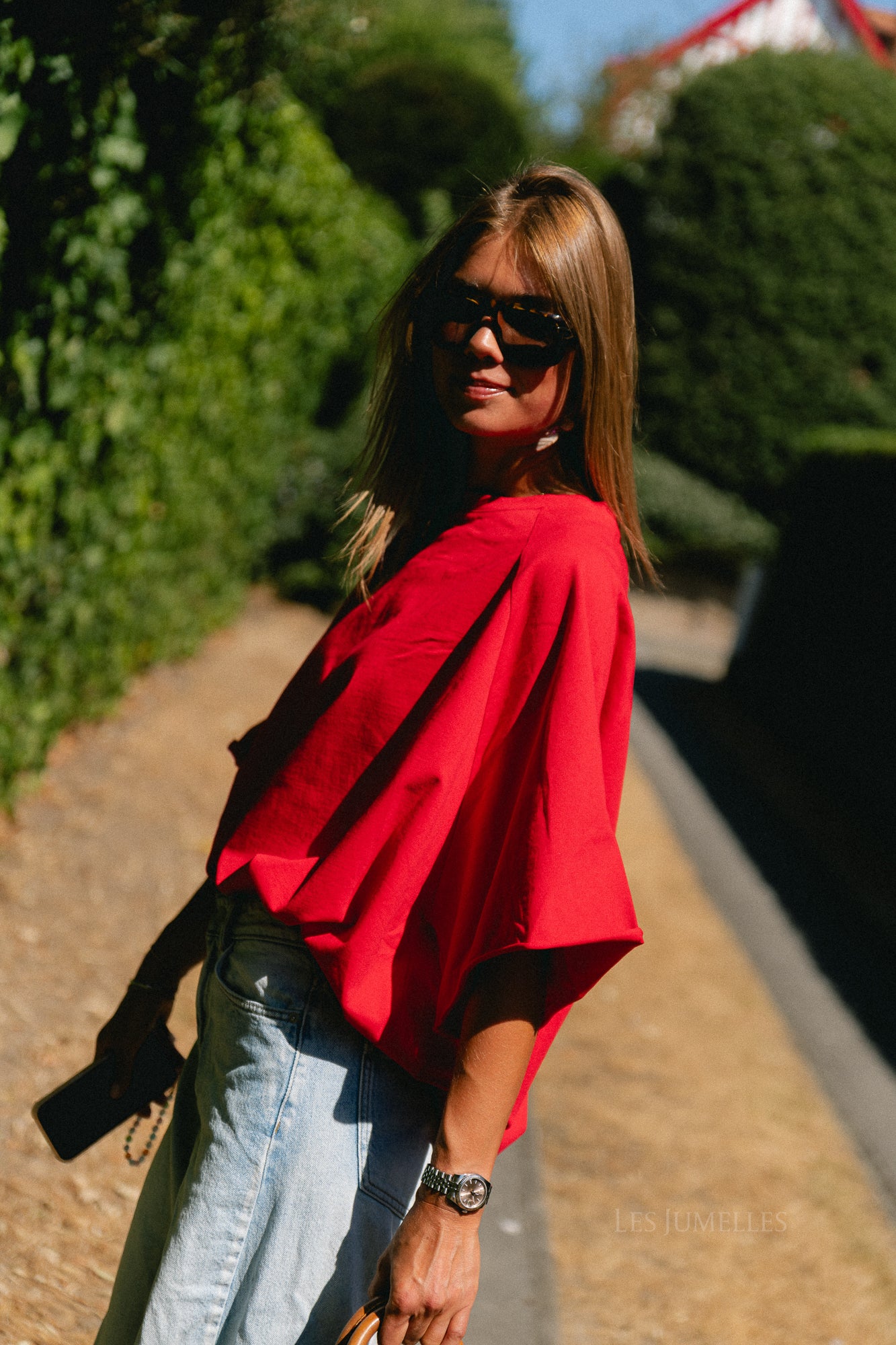 Cassie oversized T-shirt red