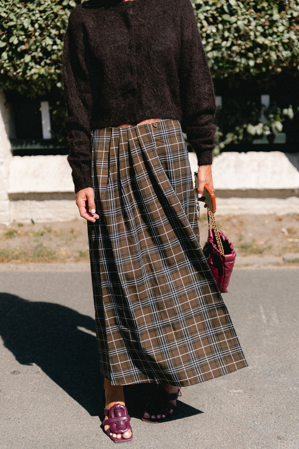 GZAleya HW skirt green olive check