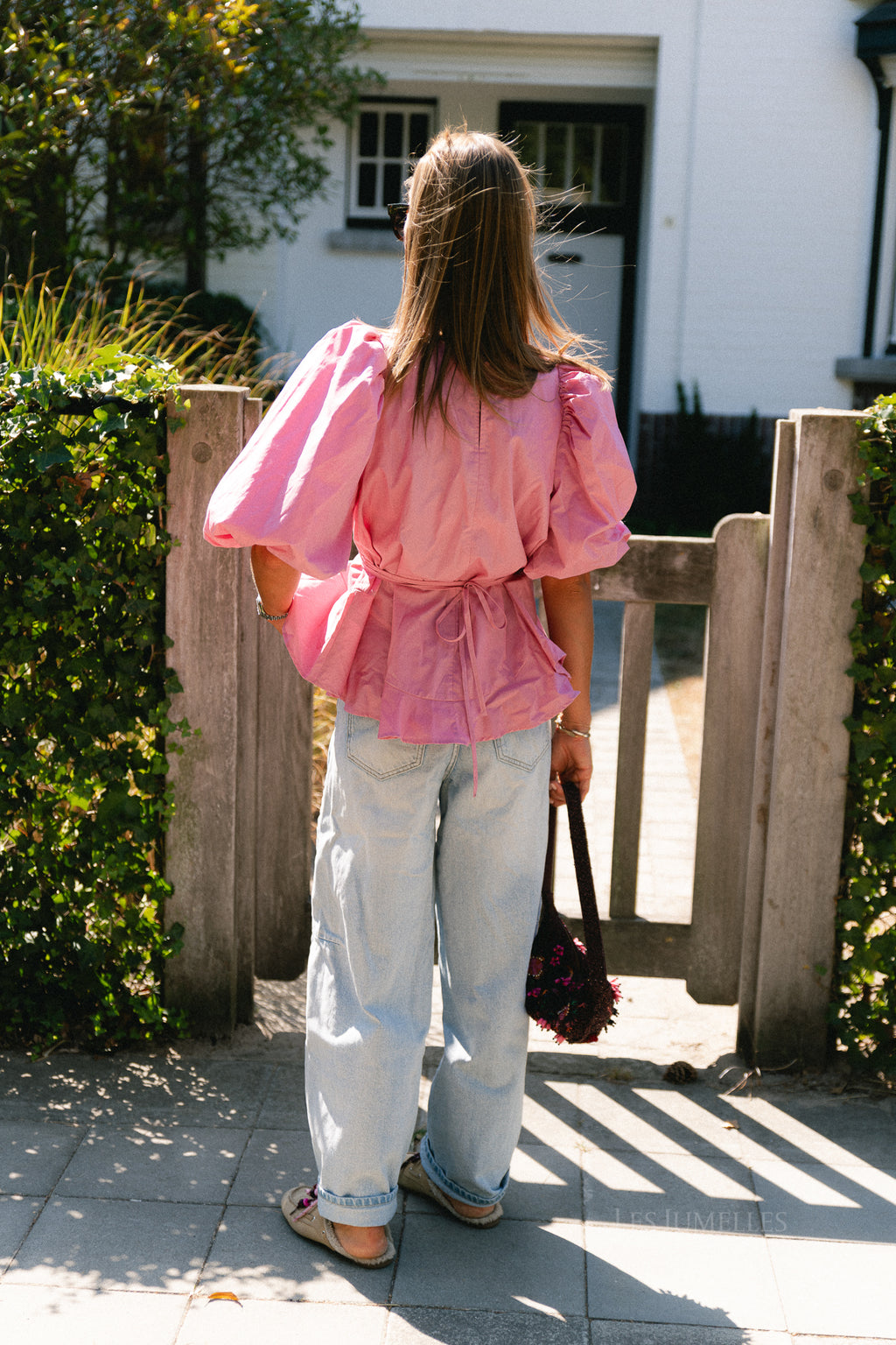 YASArima 3/4 oversize top cashmere rose