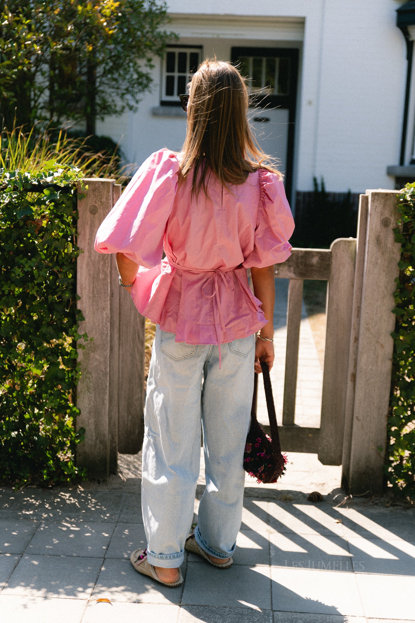 YASArima 3/4 oversize top cashmere rose