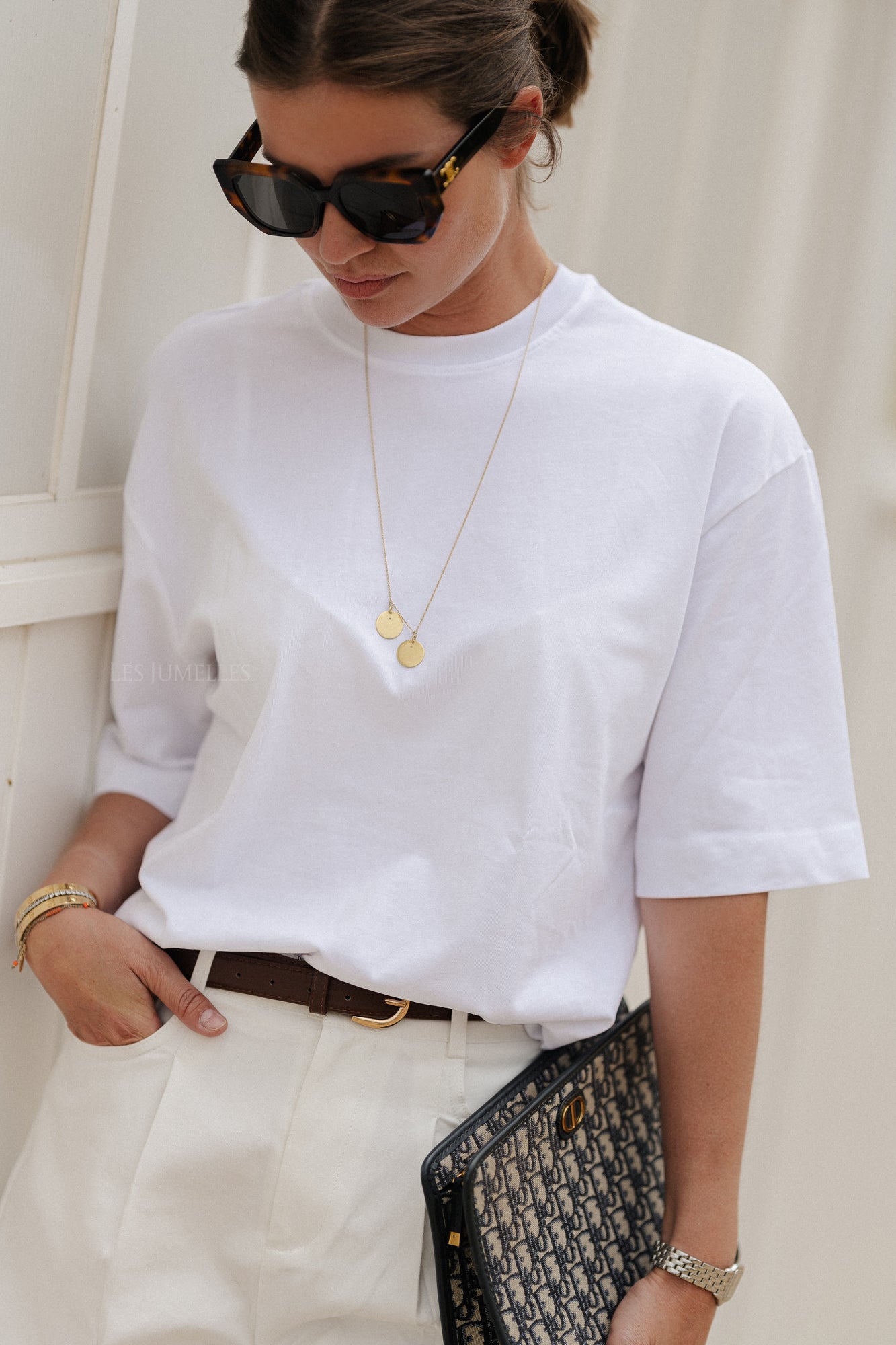 SLFAnouk t-shirt oversize blanc vif