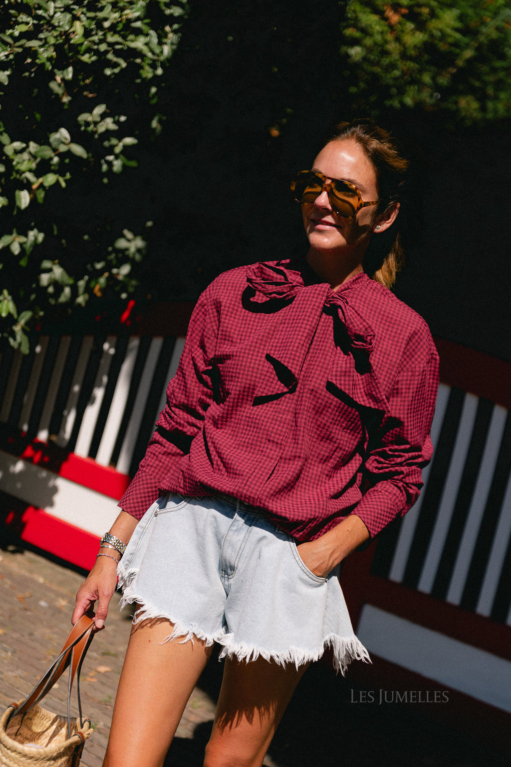 YASMargo LS check shirt fig