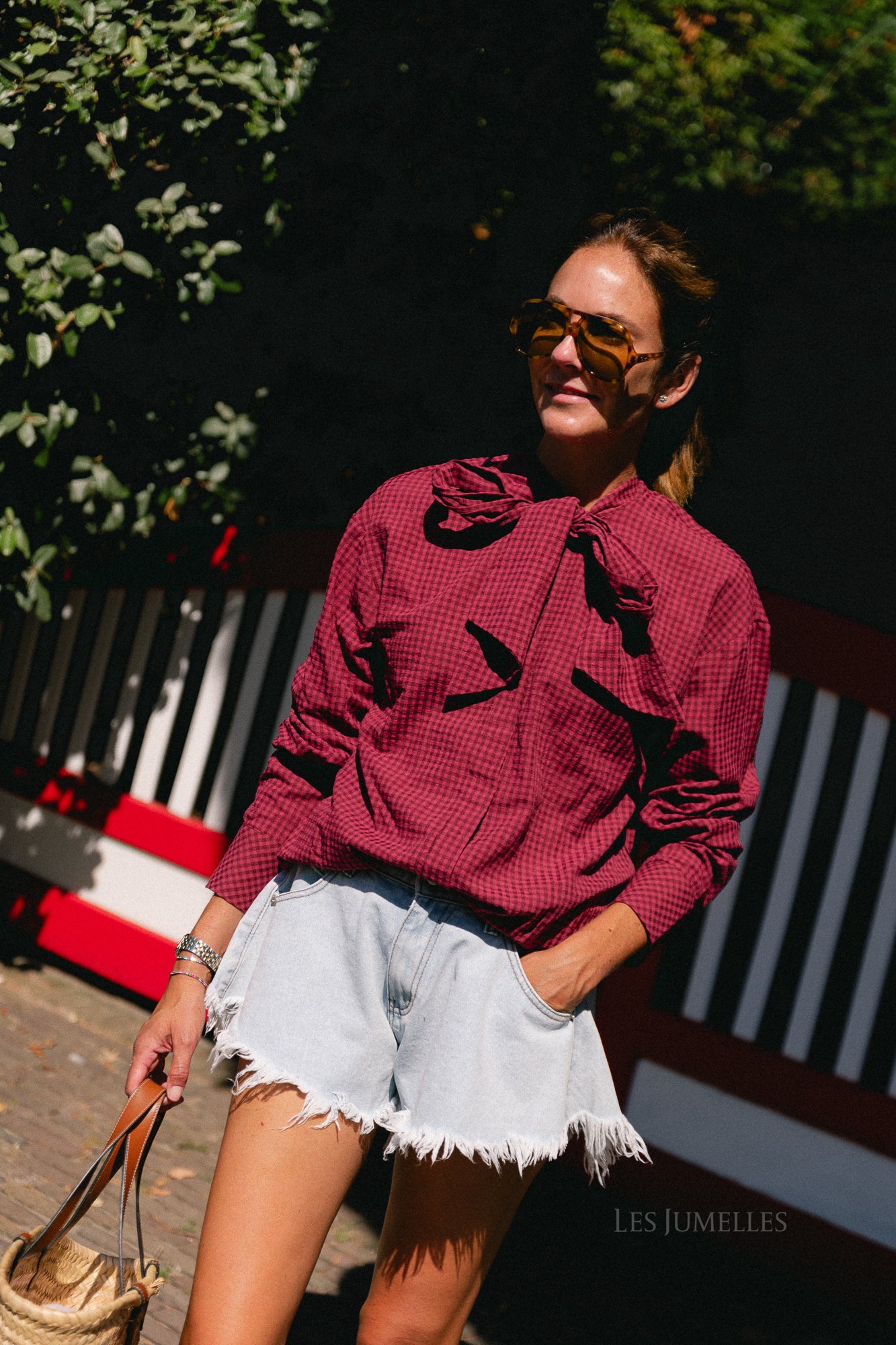 YASMargo LS check shirt fig