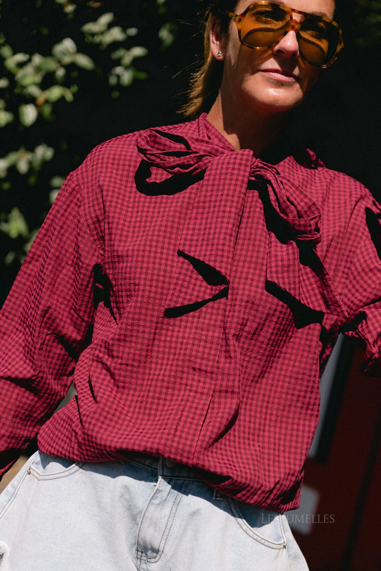YASMargo LS check shirt fig