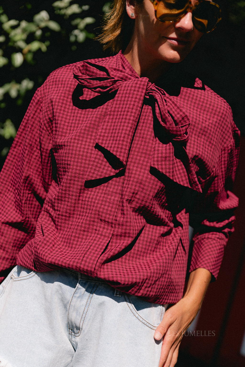 YASMargo LS check shirt fig
