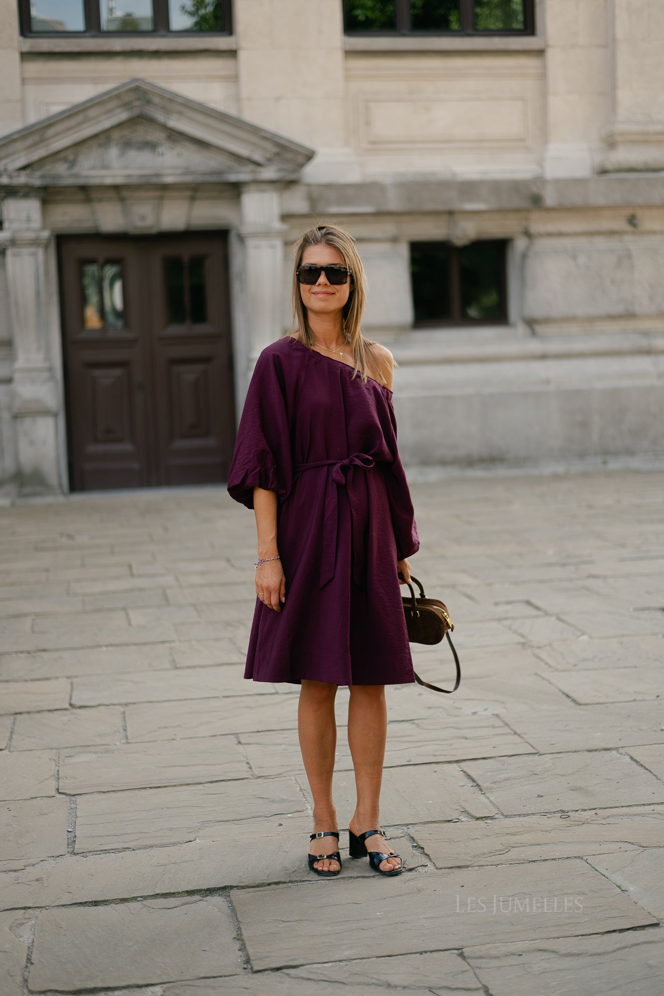 SLFYvette relaxed 3/4 short dress fig