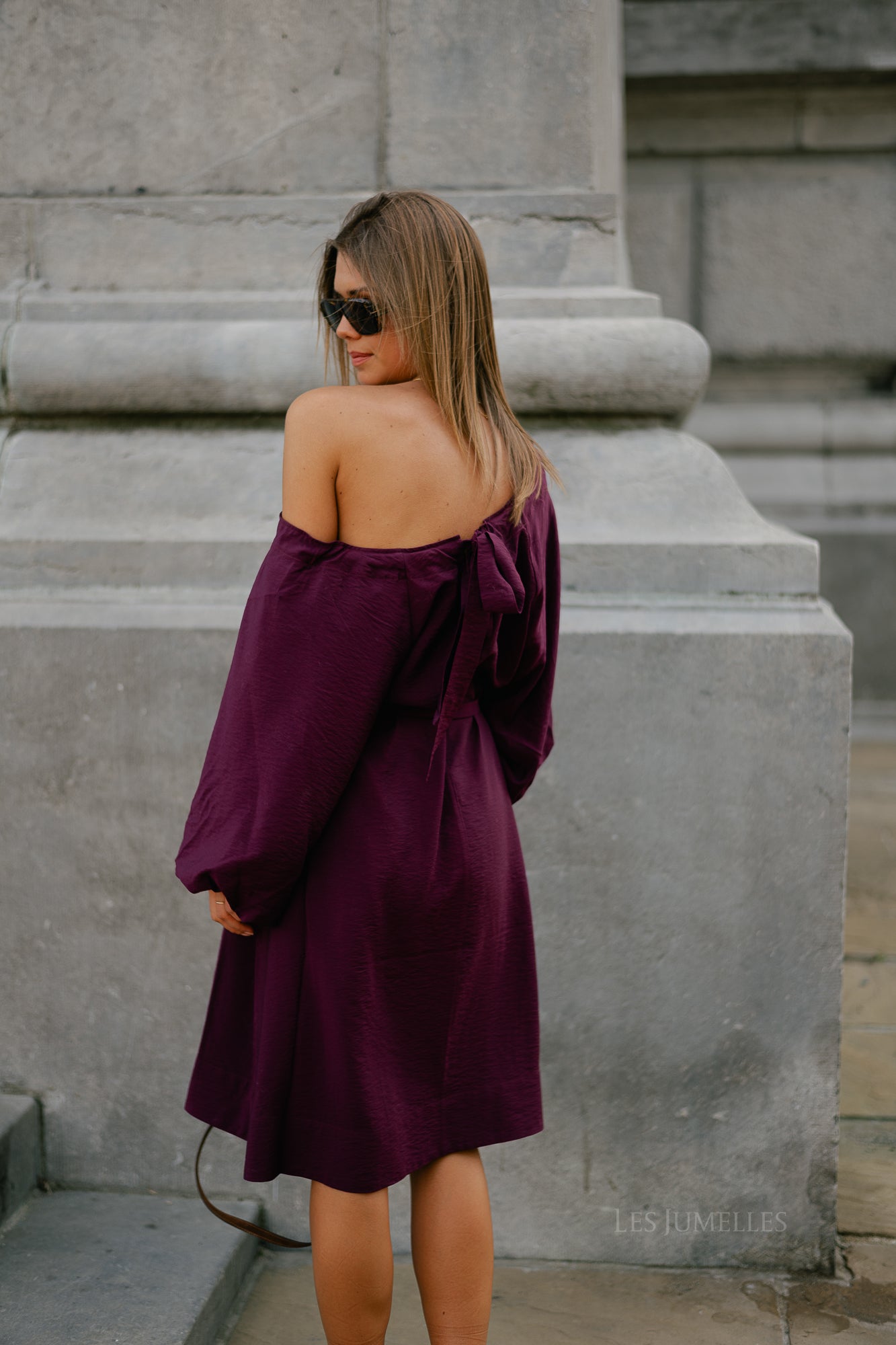 SLFYvette relaxed 3/4 short dress fig
