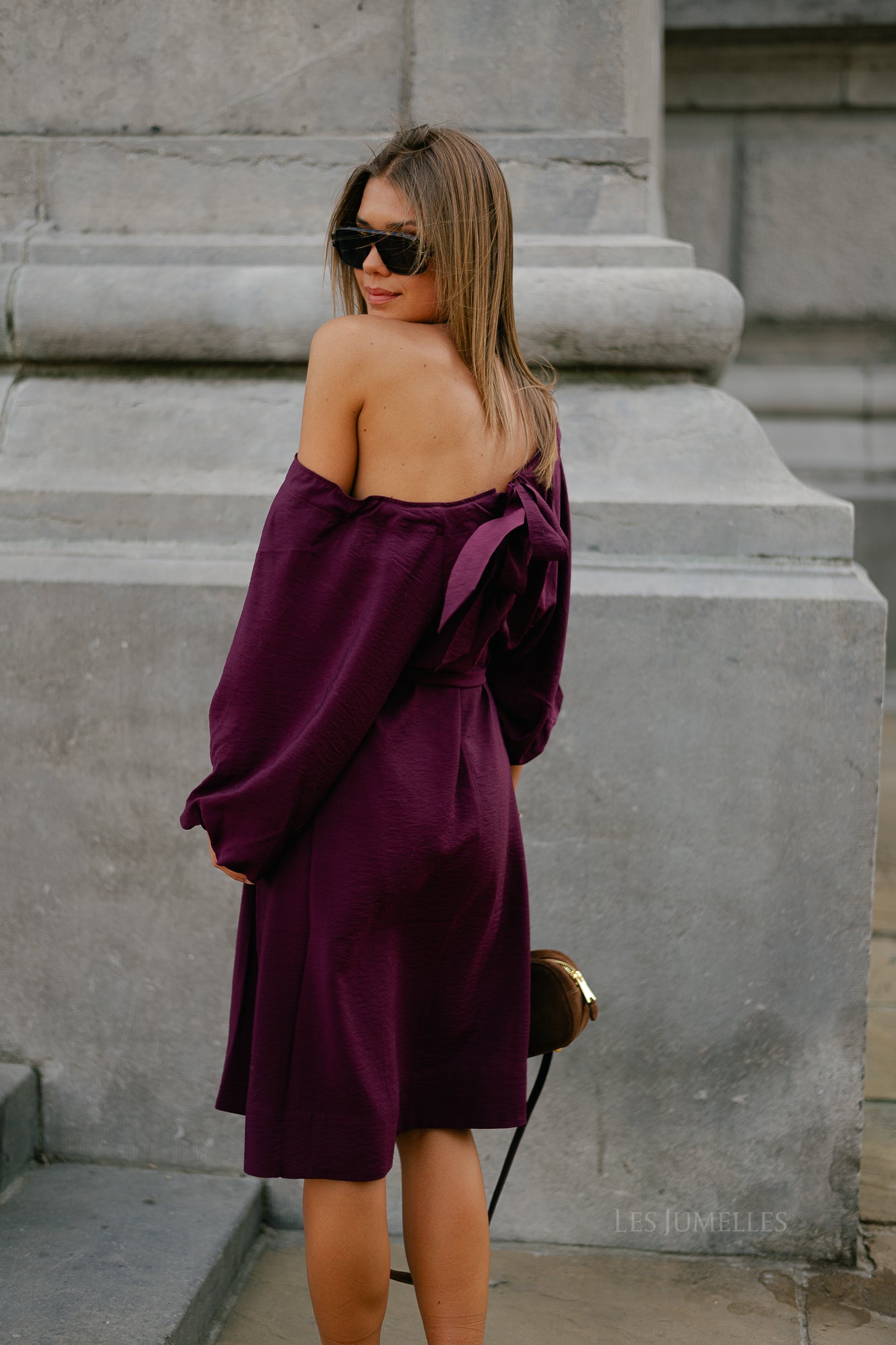 SLFYvette relaxed 3/4 short dress fig