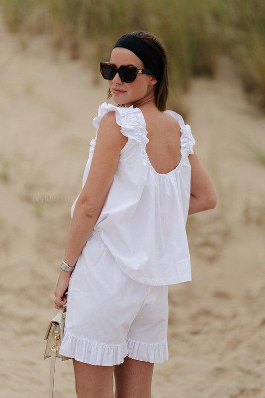 Les Jumelles Coralie top white