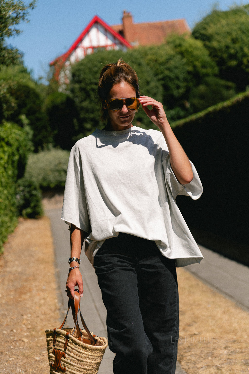 Jeanne T-shirt light grey melange