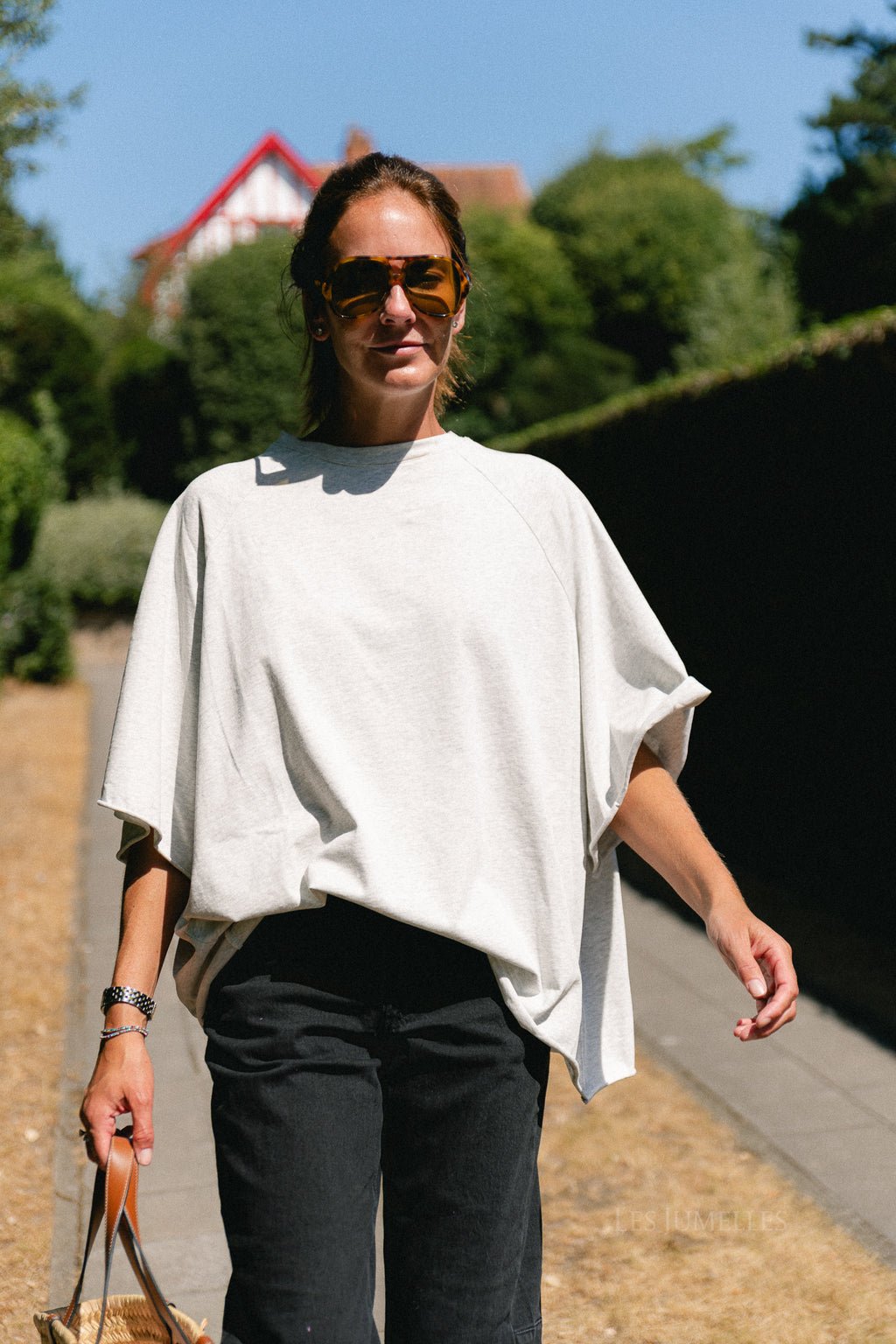 Jeanne T-shirt light grey melange
