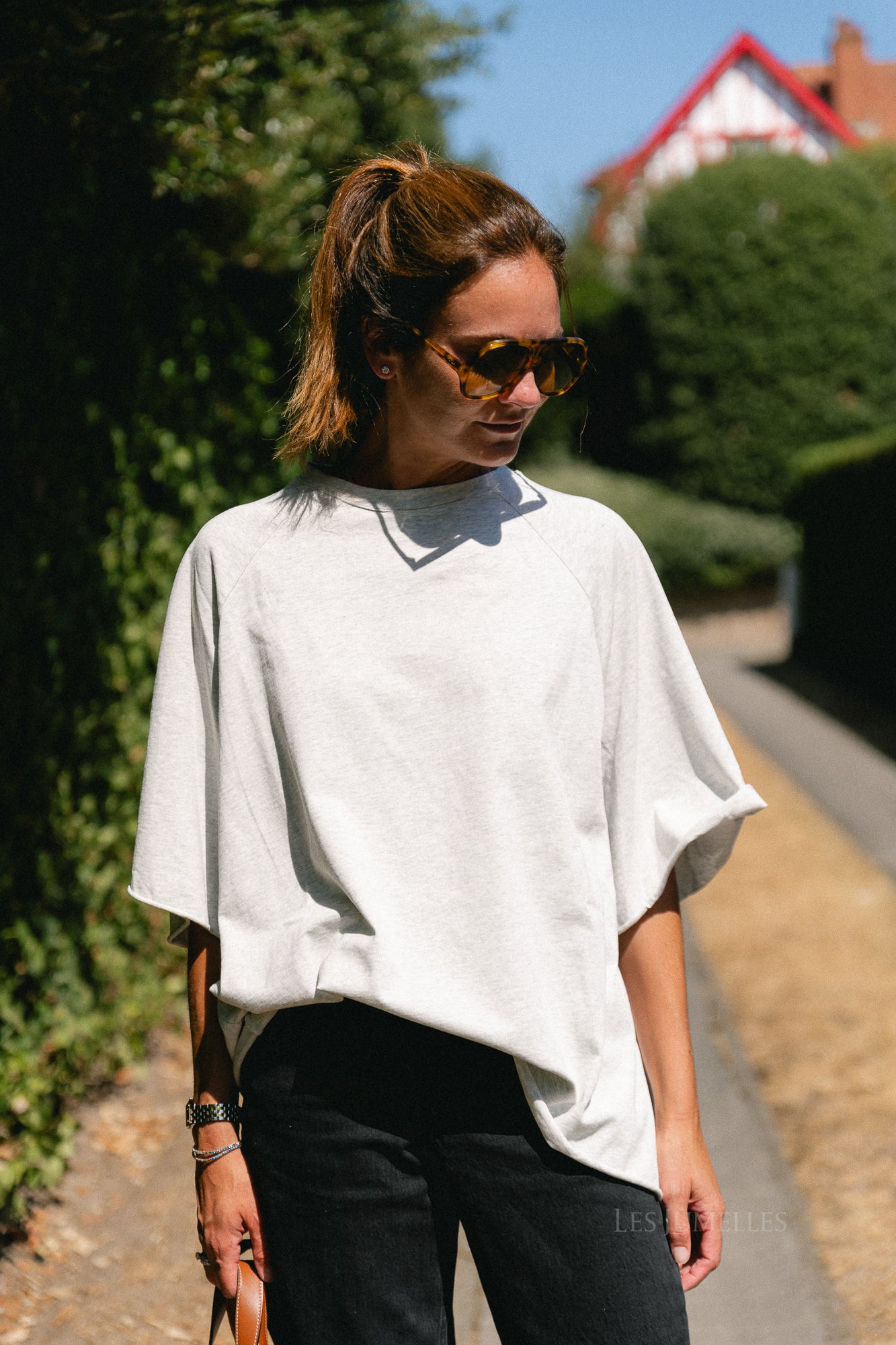 Jeanne T-shirt light grey melange