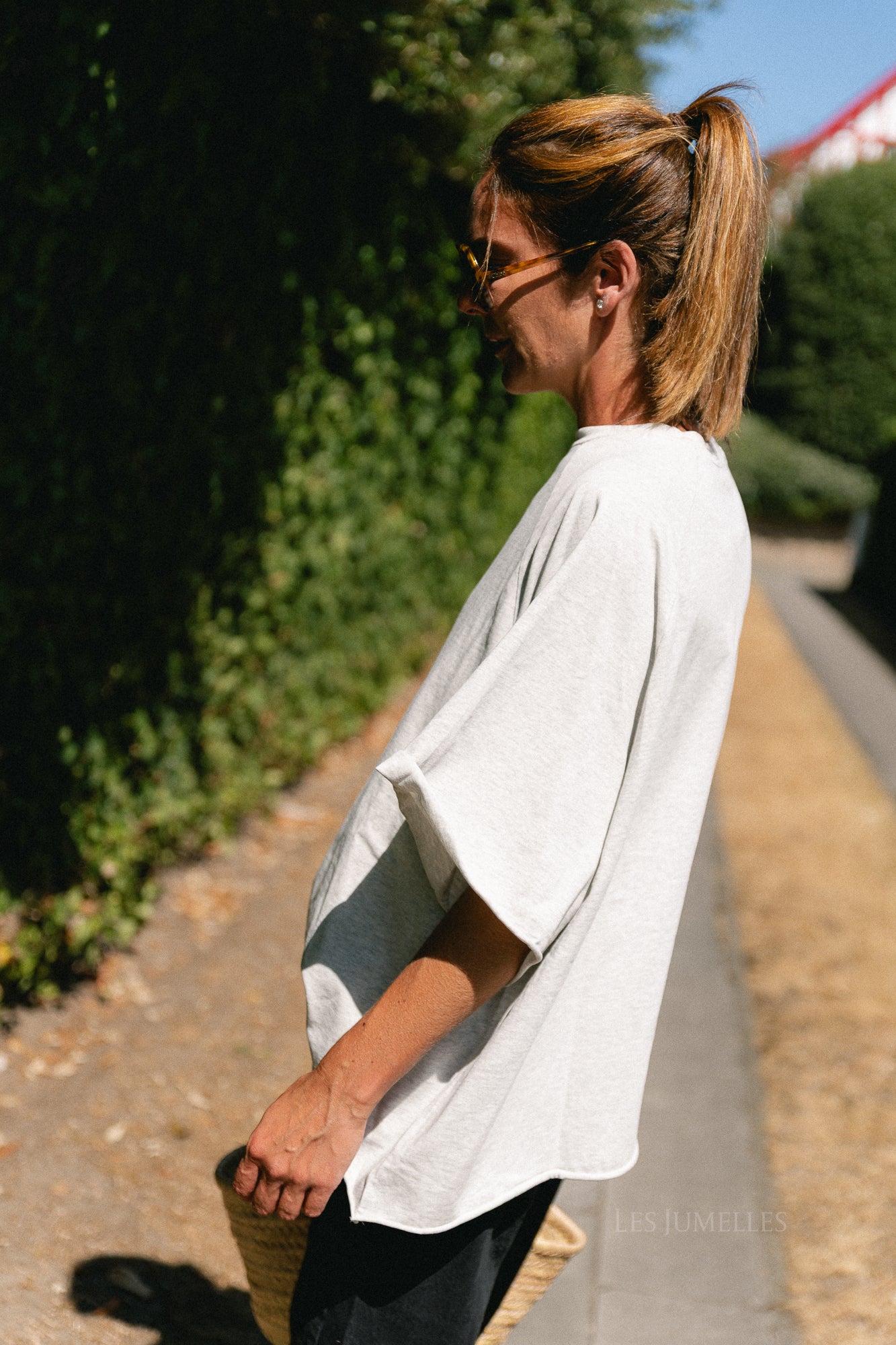 Jeanne T-shirt light grey melange