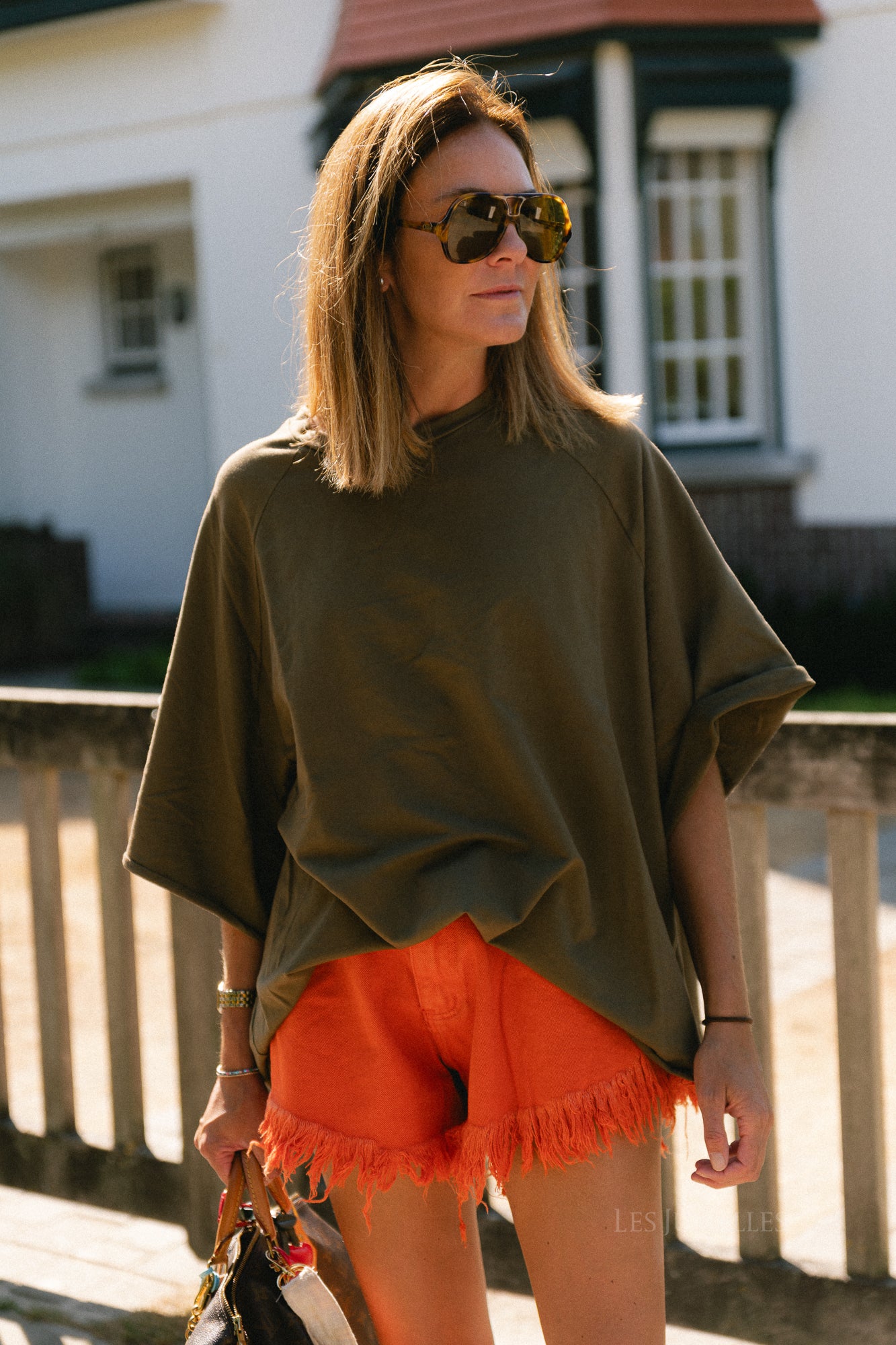 Cassie oversized T-shirt military