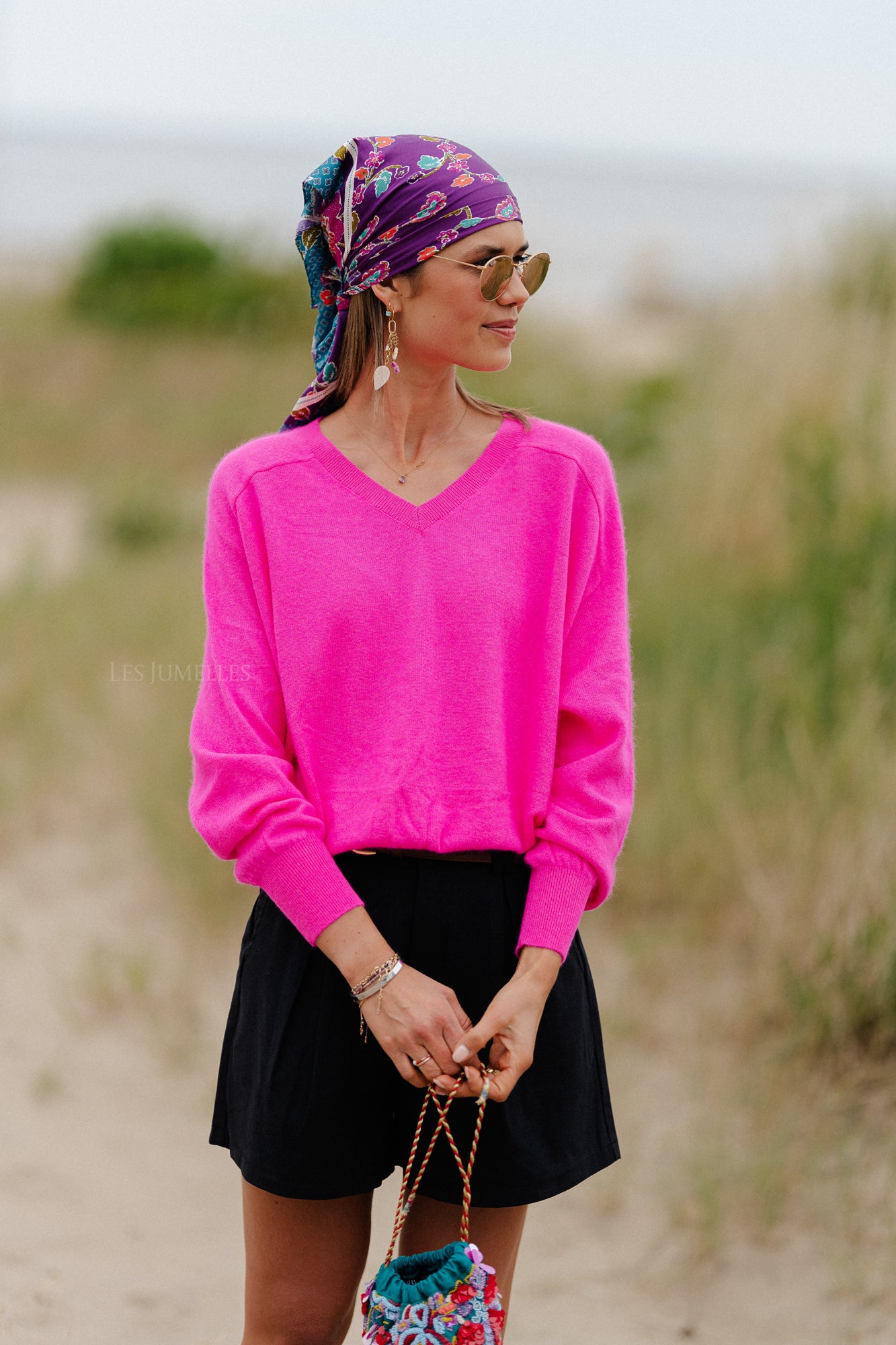 Maya Pullover neon pink