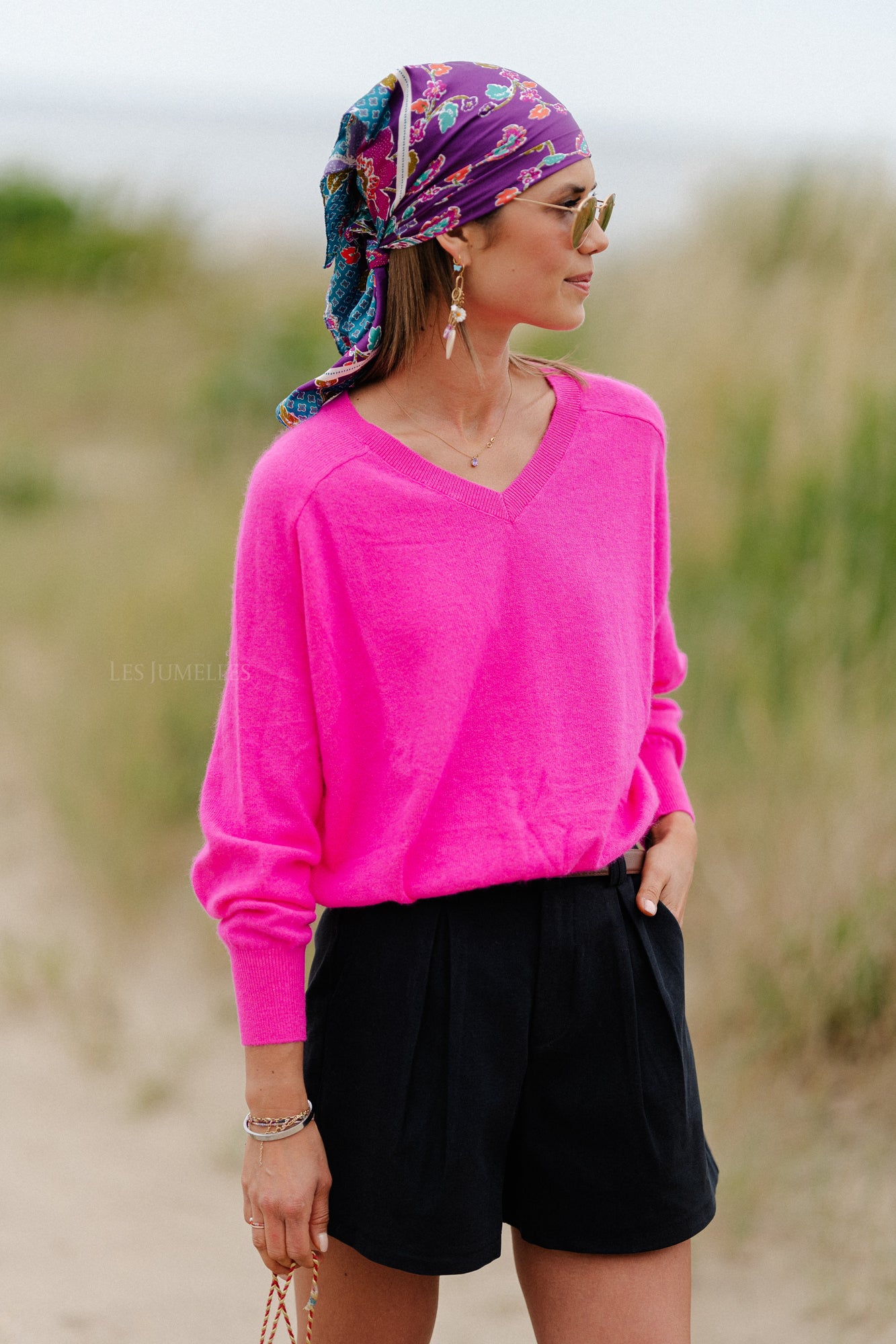 Maya Pullover neon pink