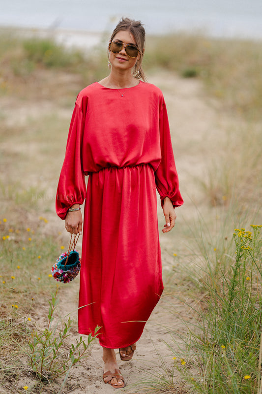 Les Jumelles  Das Lucia Kleid Narrenrot