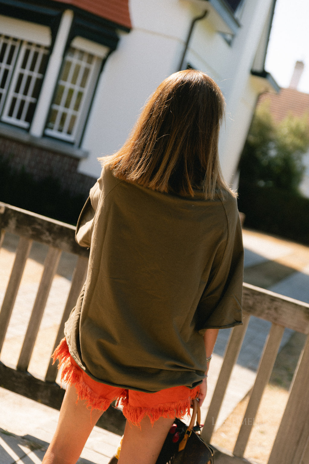 Cassie oversized T-shirt military