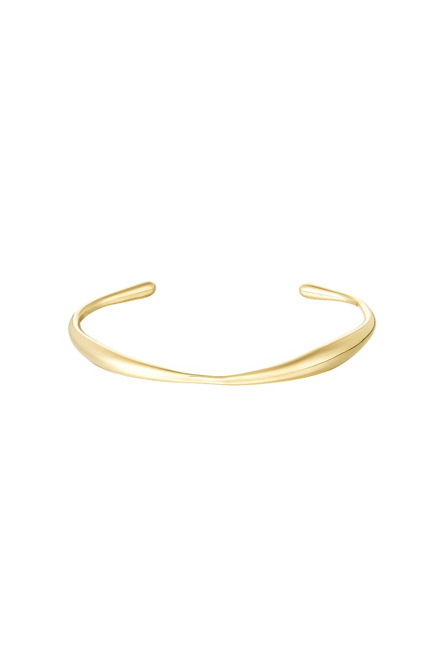 Organic shape bracelet gold