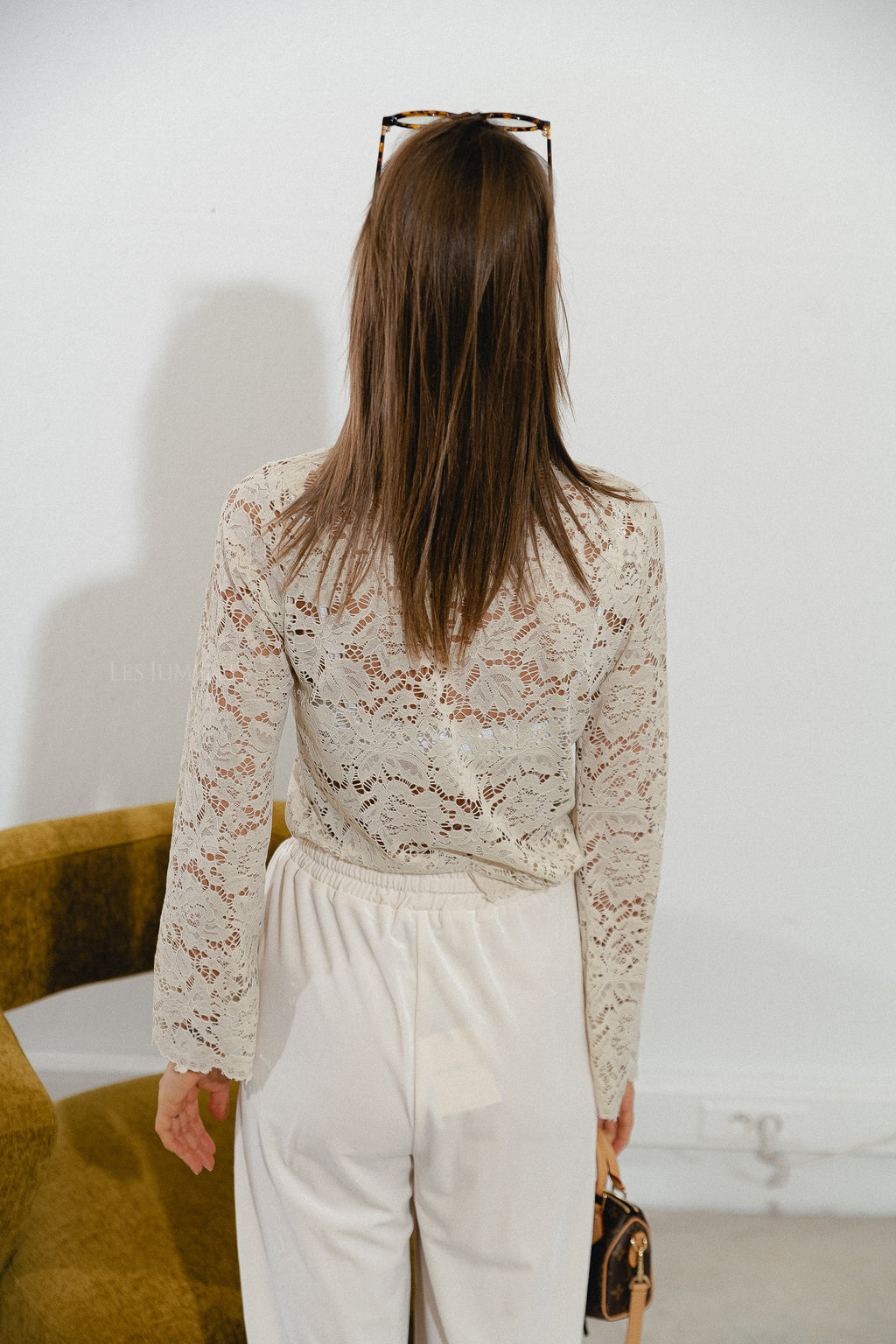 Elisabeth kanten coltrui beige