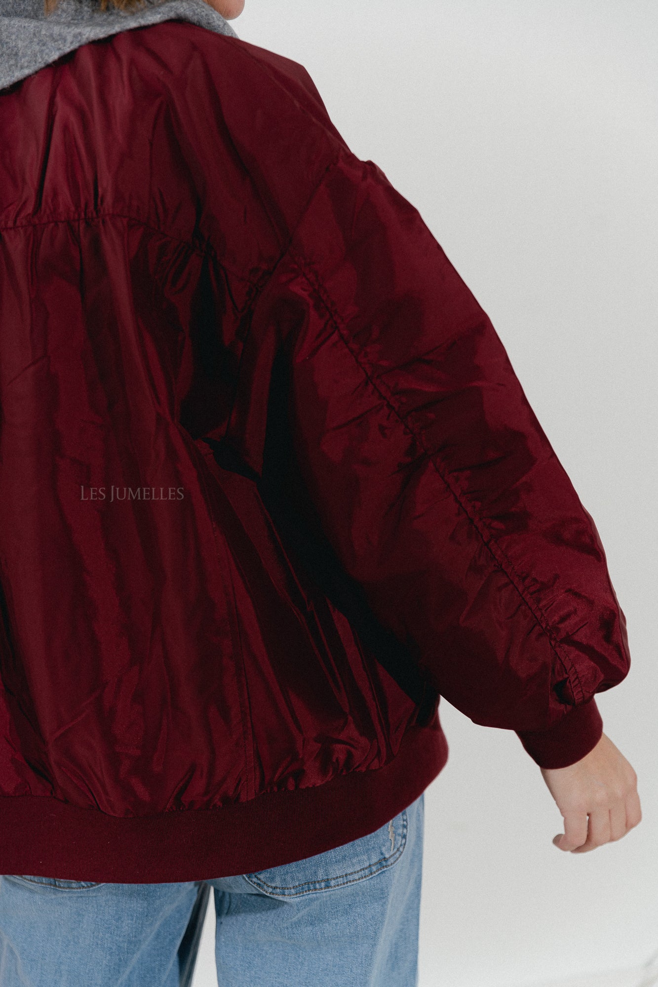 Annalise bomber jacket plum