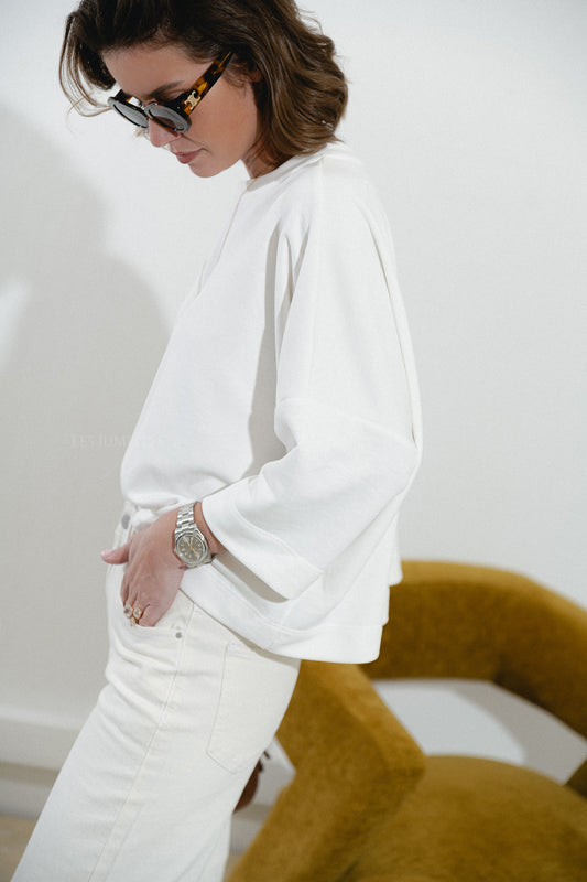 Les Jumelles Nicky sweatshirt white