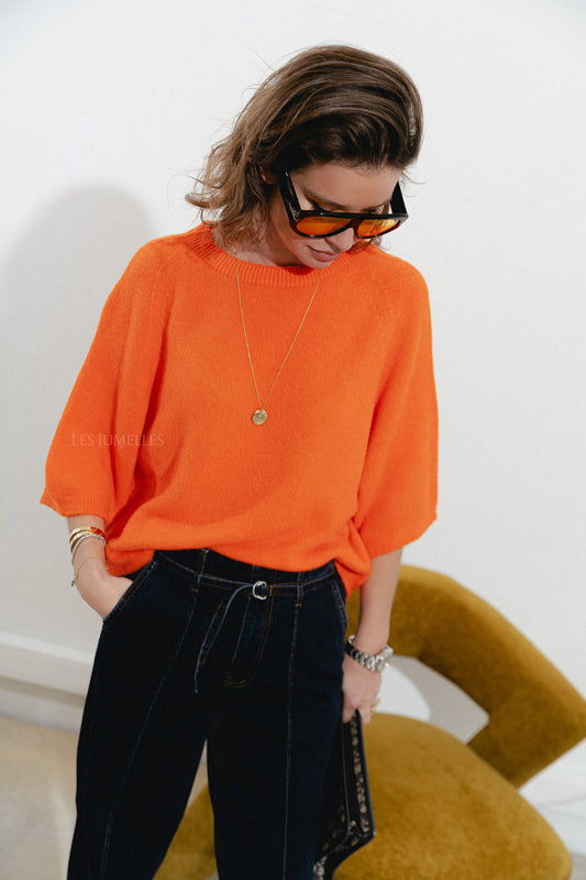 Les Jumelles Monica jumper orange