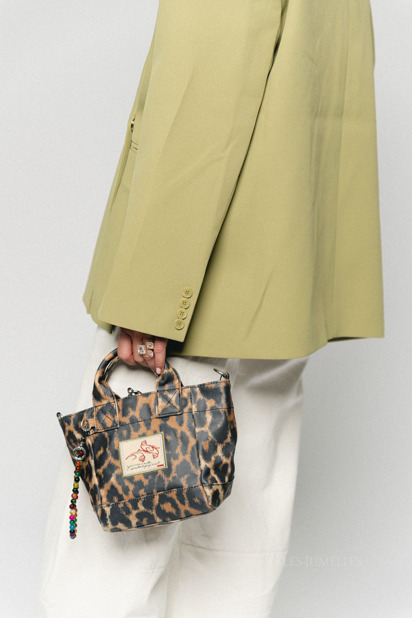 Chloe oversized blazer linden green