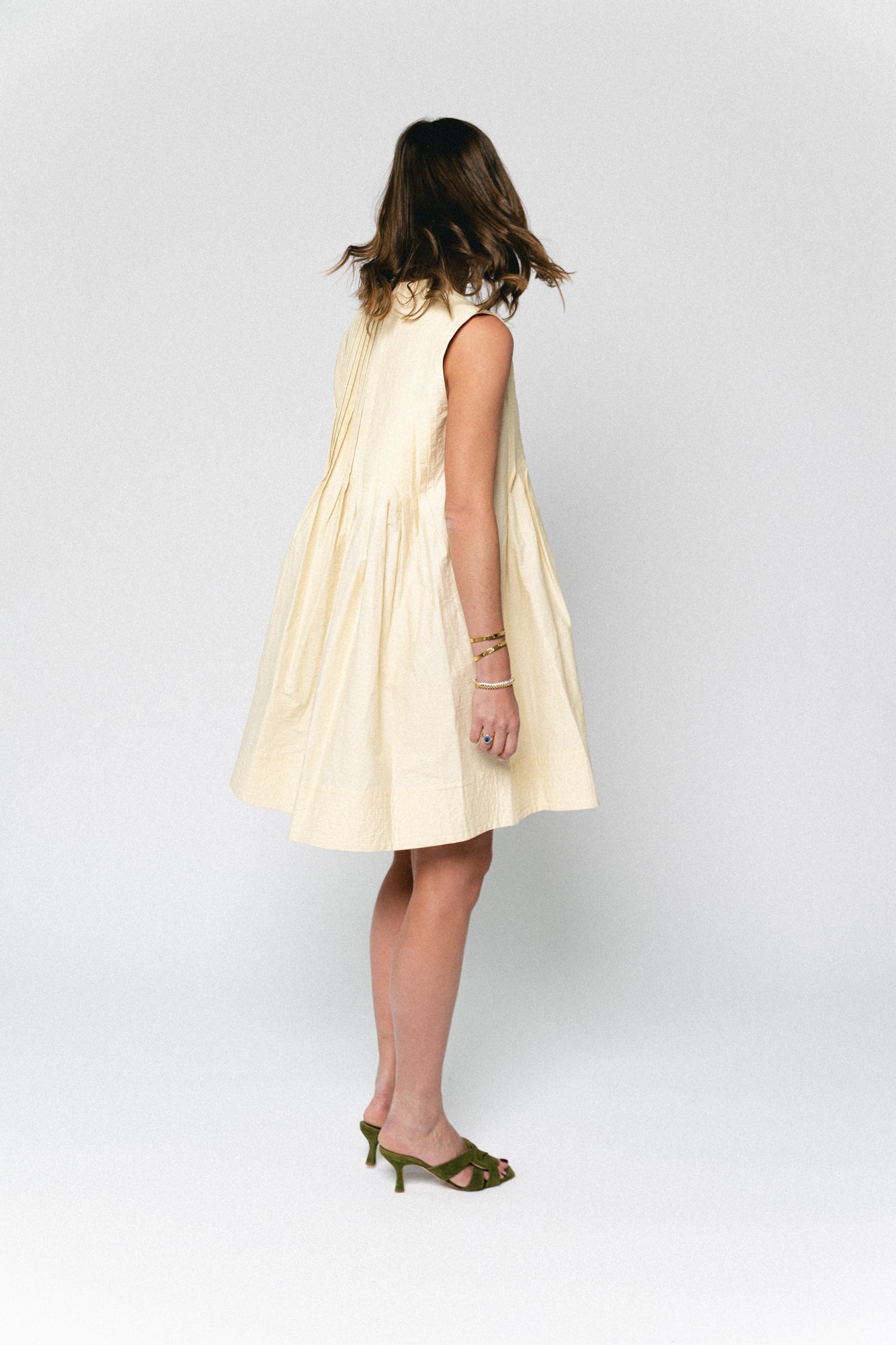 Conely dress butter yellow