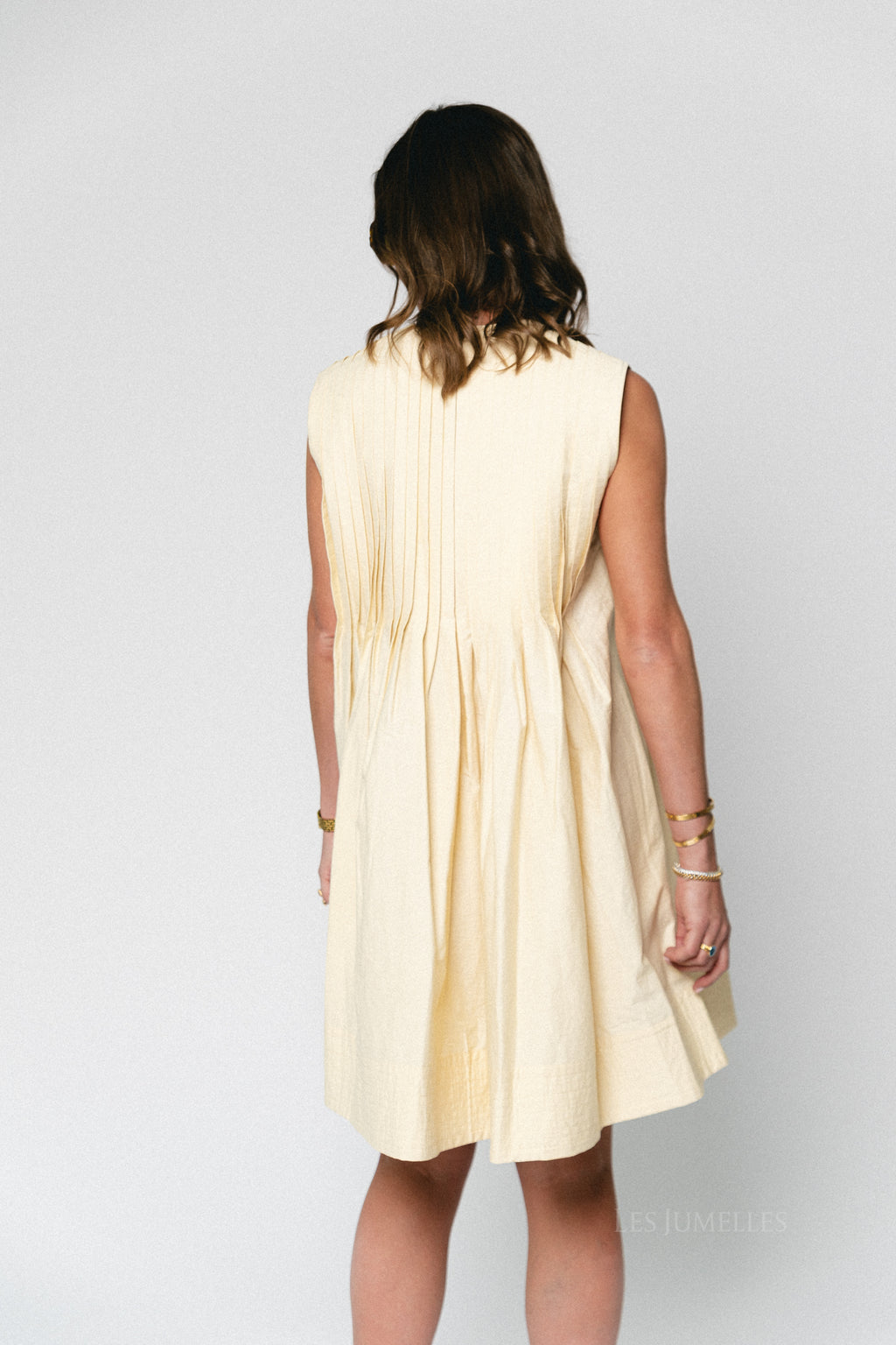 Conely dress butter yellow