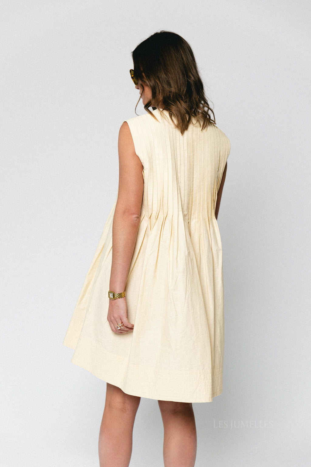 Conely dress butter yellow