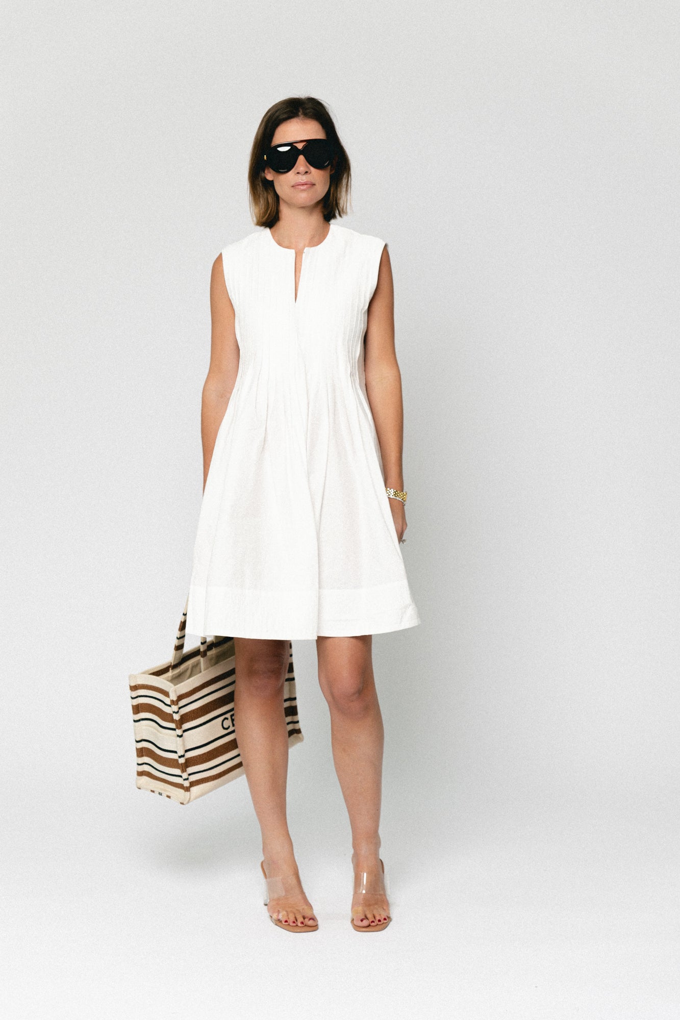Conely dress white
