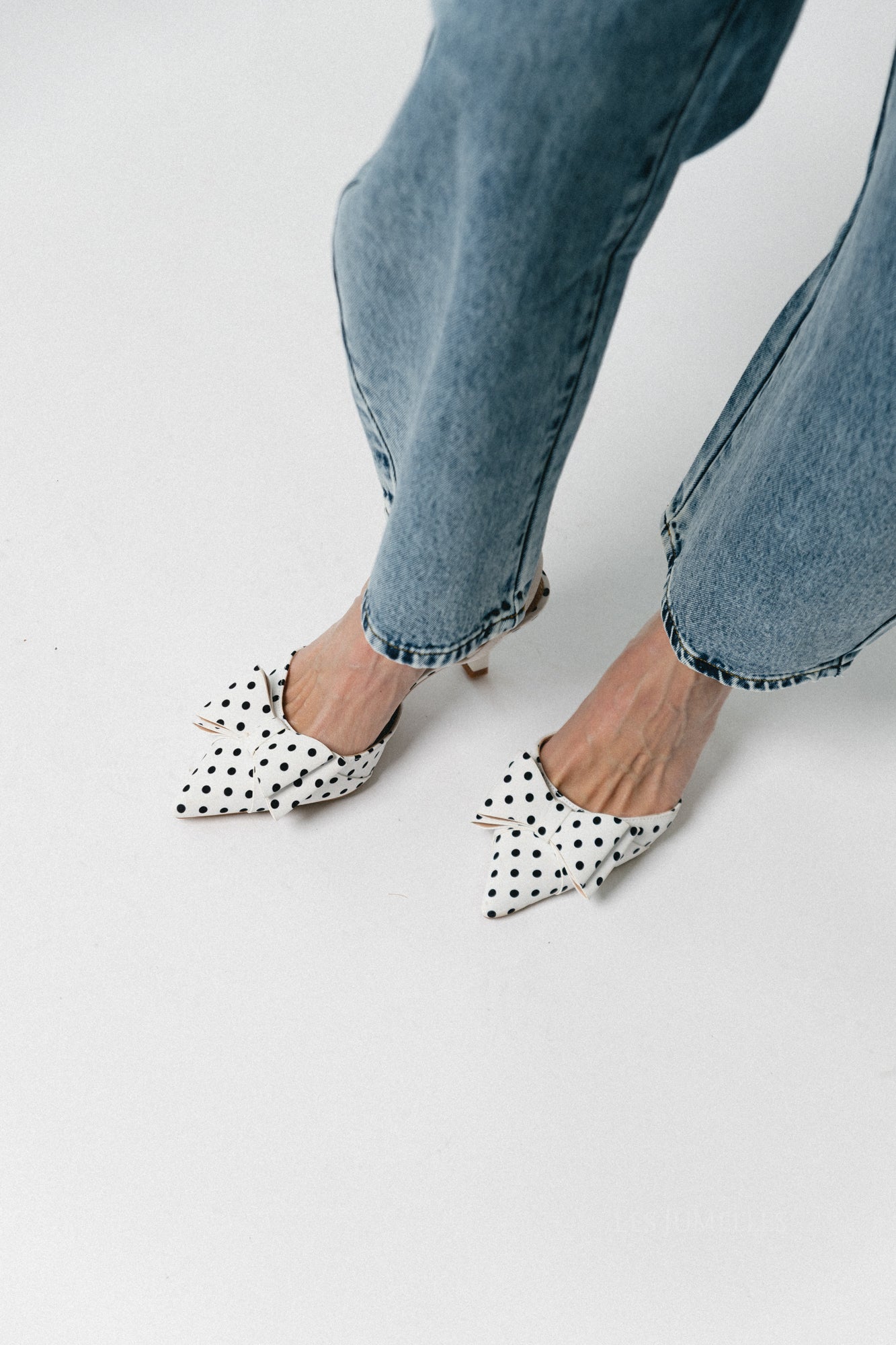 Cleo Slingback-Pumps mit Polka-Dot-Muster