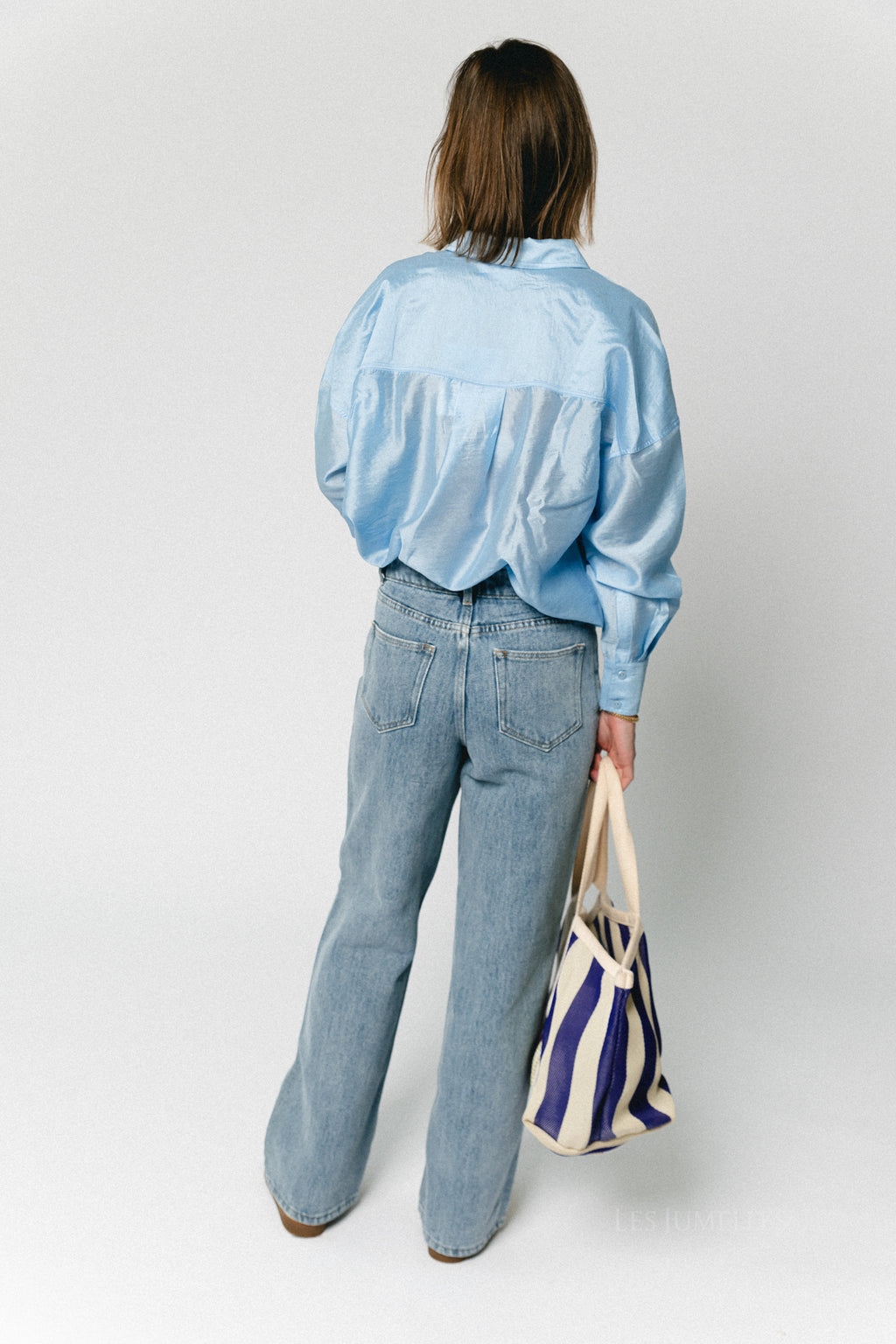 YASAlia wide jeans light blue denim