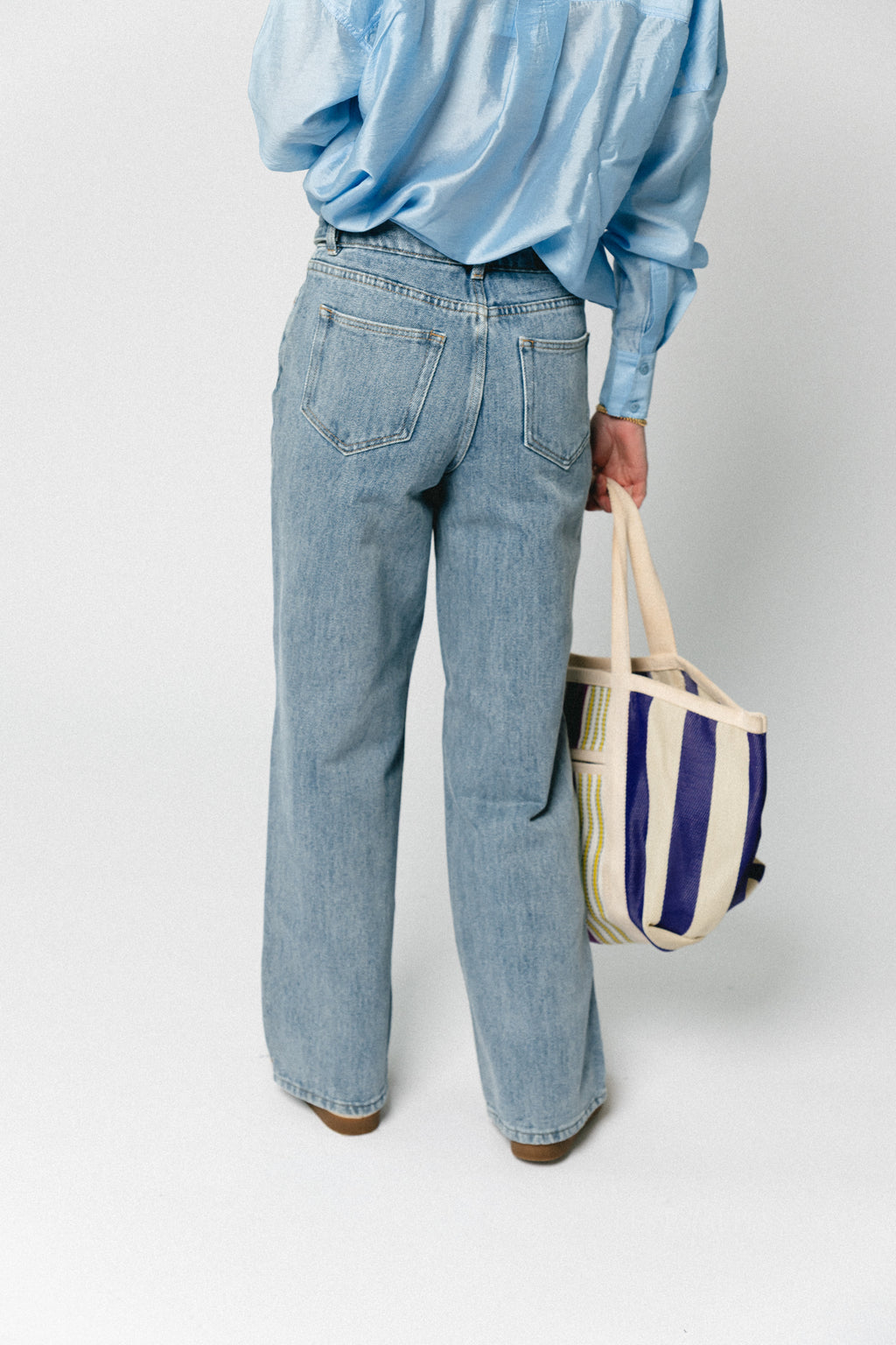 YASAlia wide jeans light blue denim