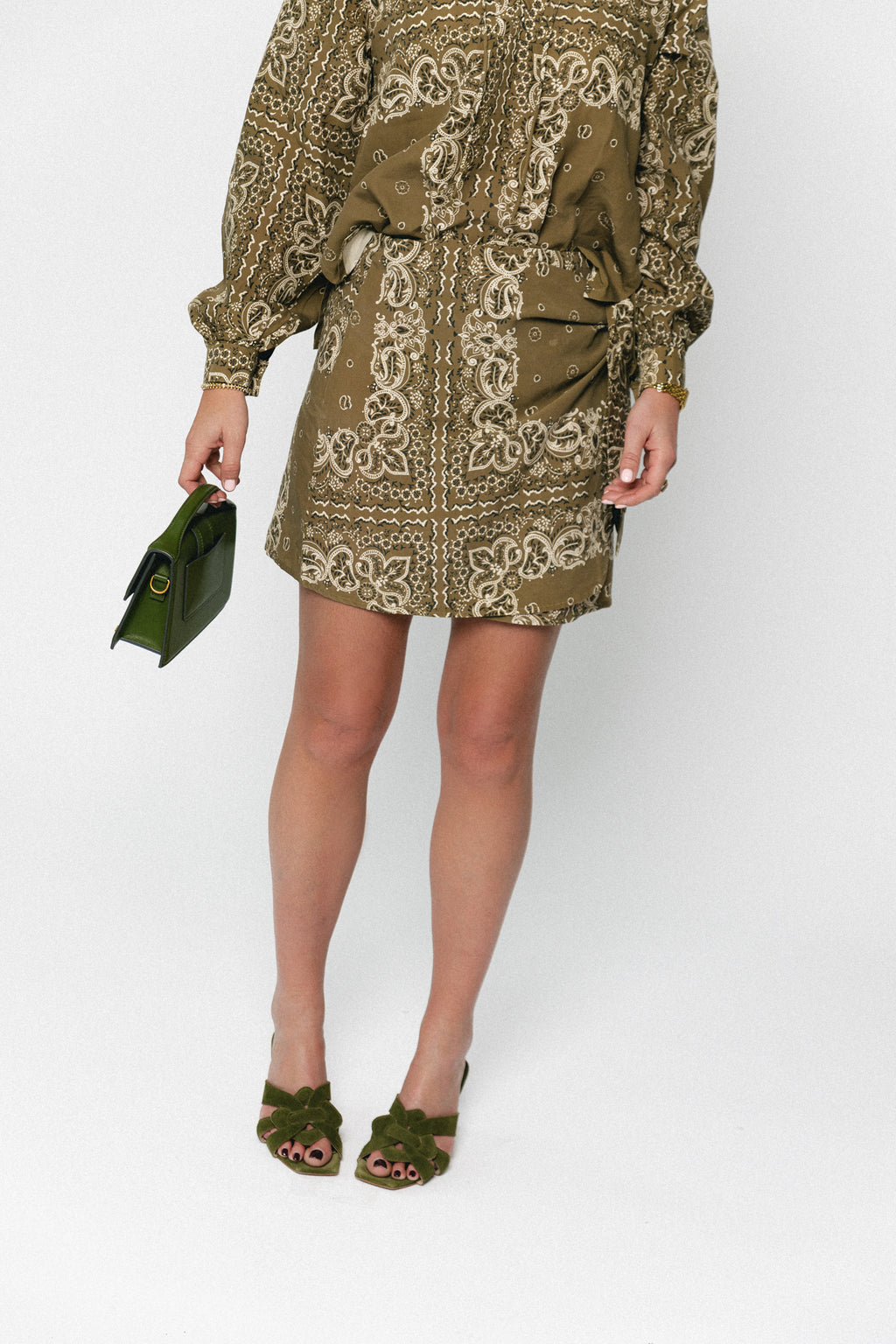 Waterlily skirt bandana print