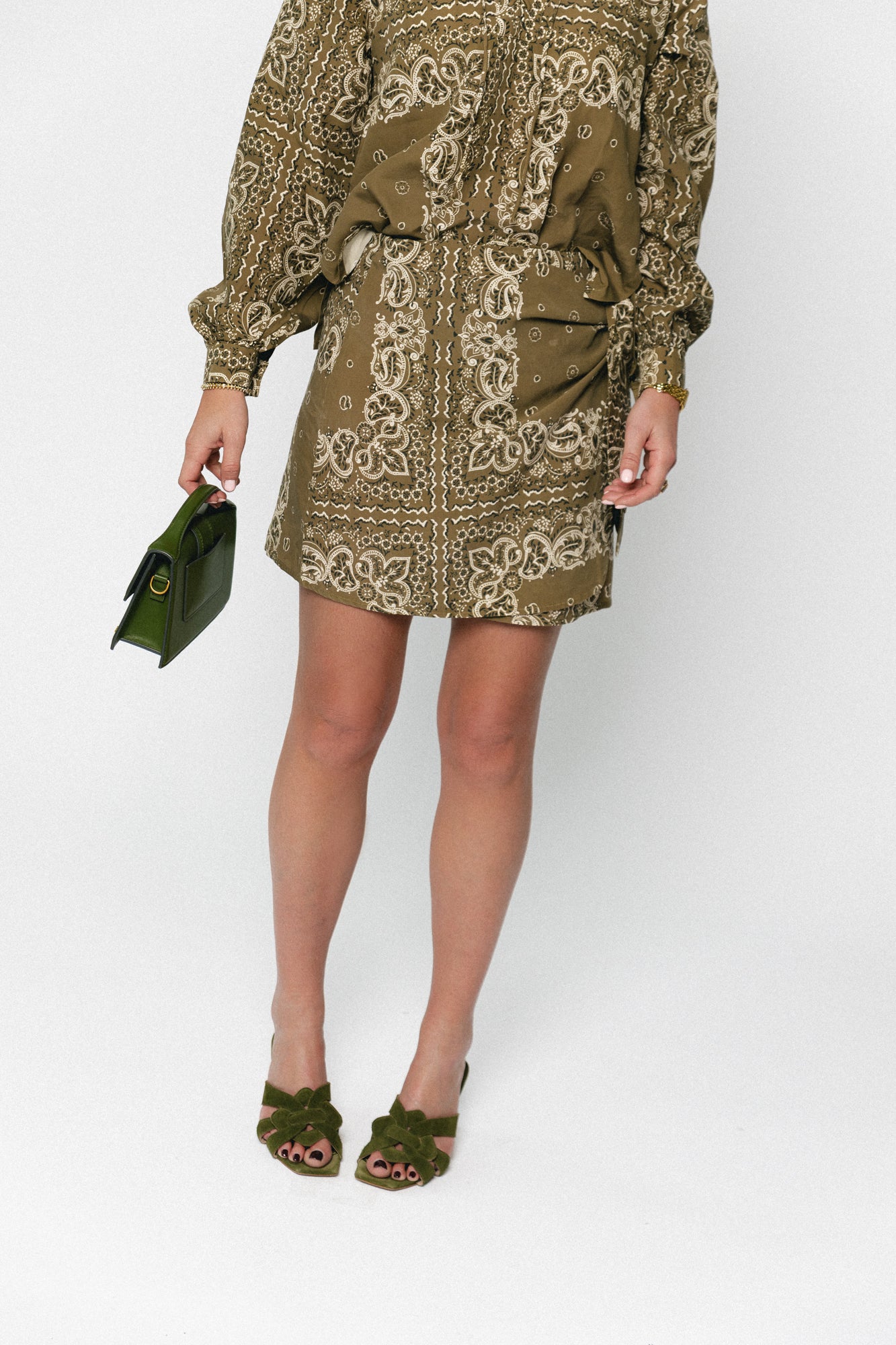 Waterlily skirt bandana print