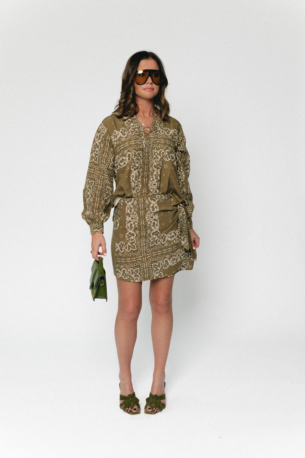 Waterlily shirt bandana print