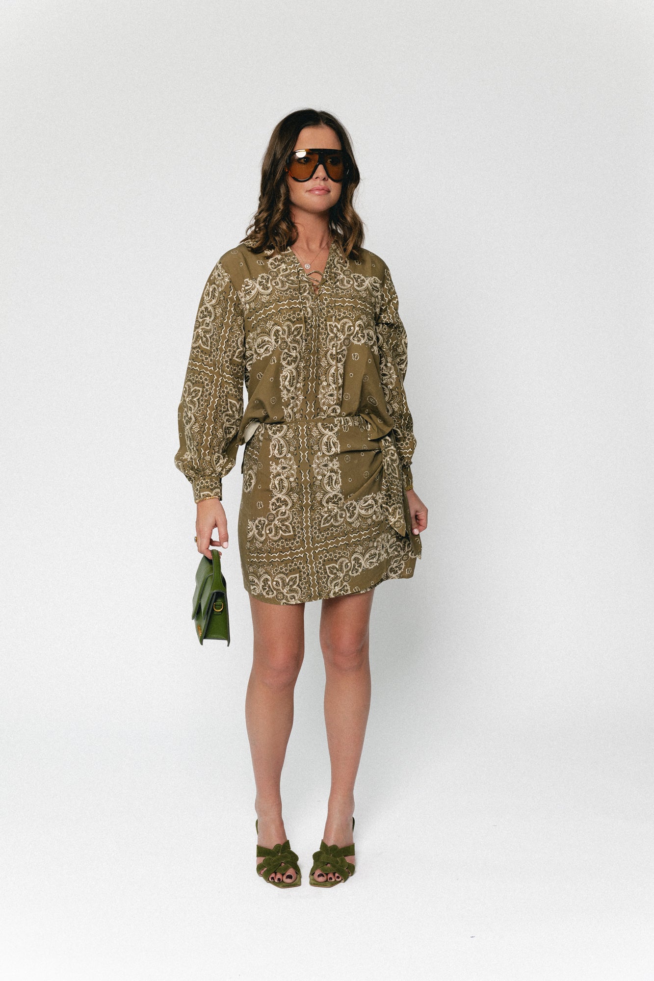 Waterlily skirt bandana print