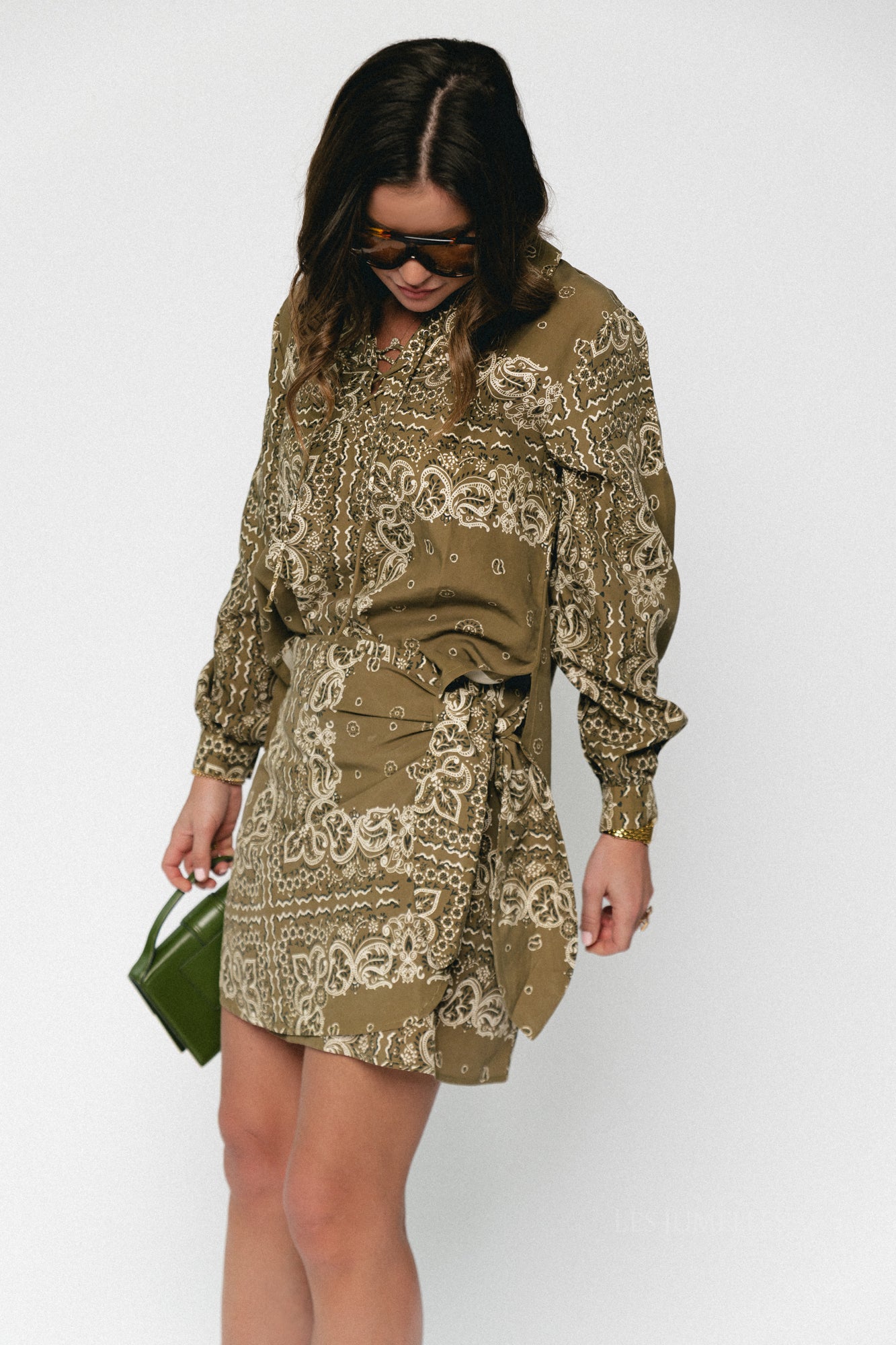 Waterlily shirt bandana print