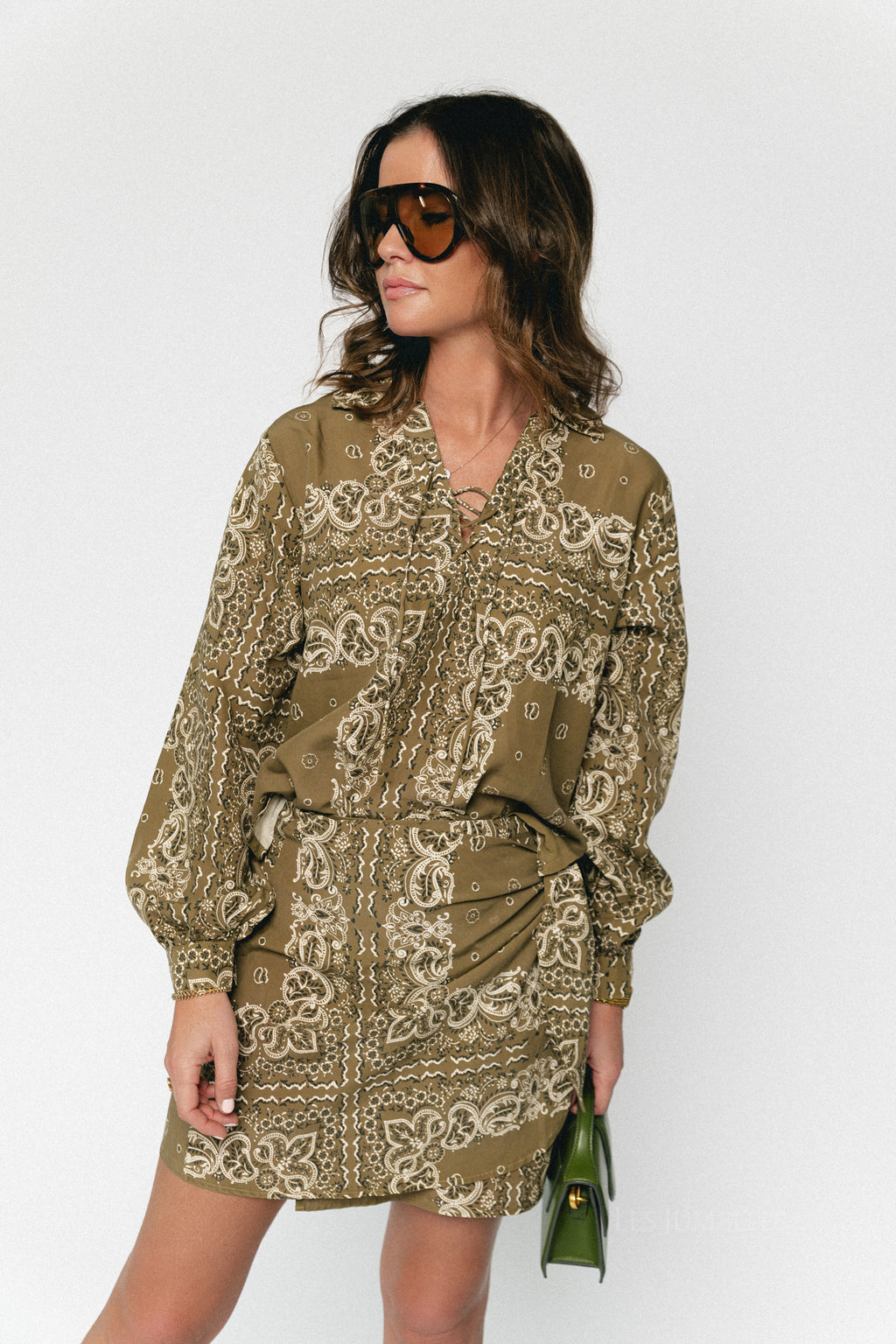 Waterlily skirt bandana print