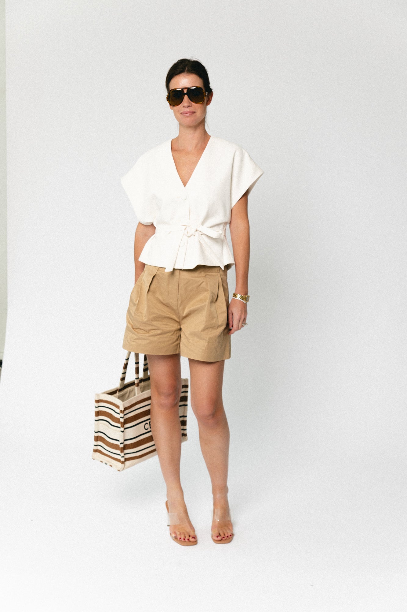 Basil shorts camel