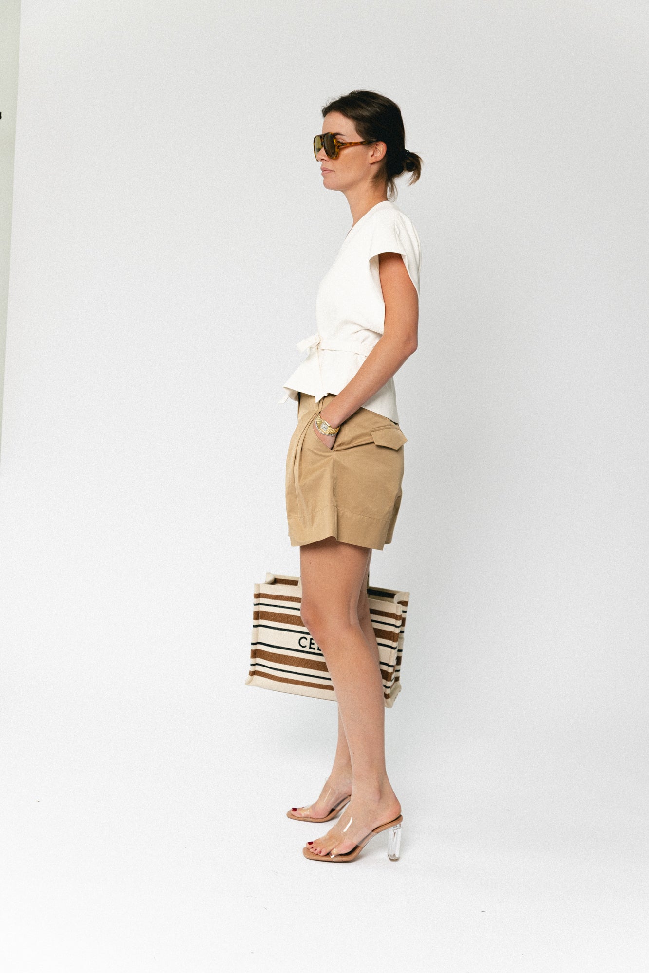 Basil shorts camel
