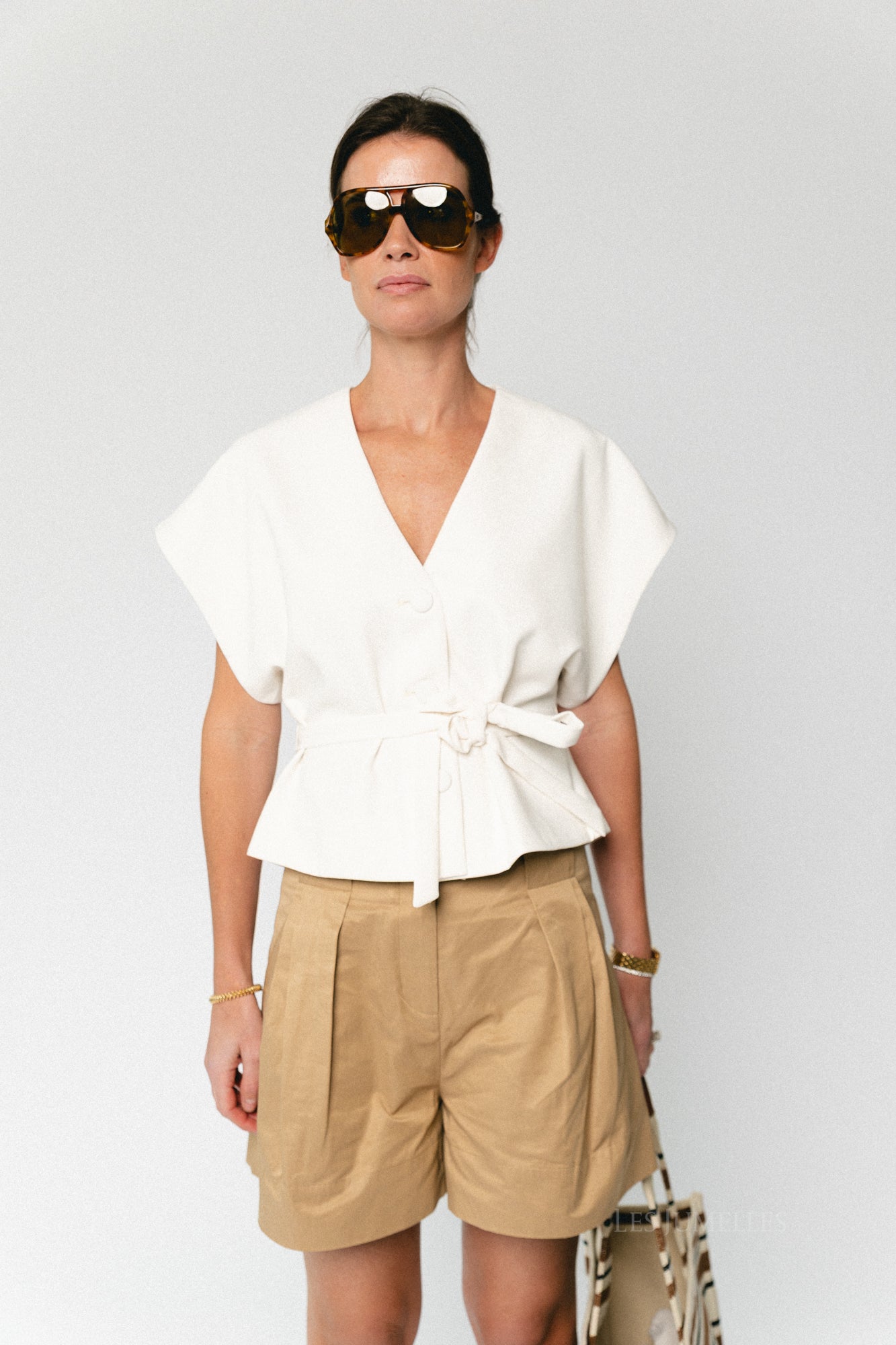 Basil shorts camel