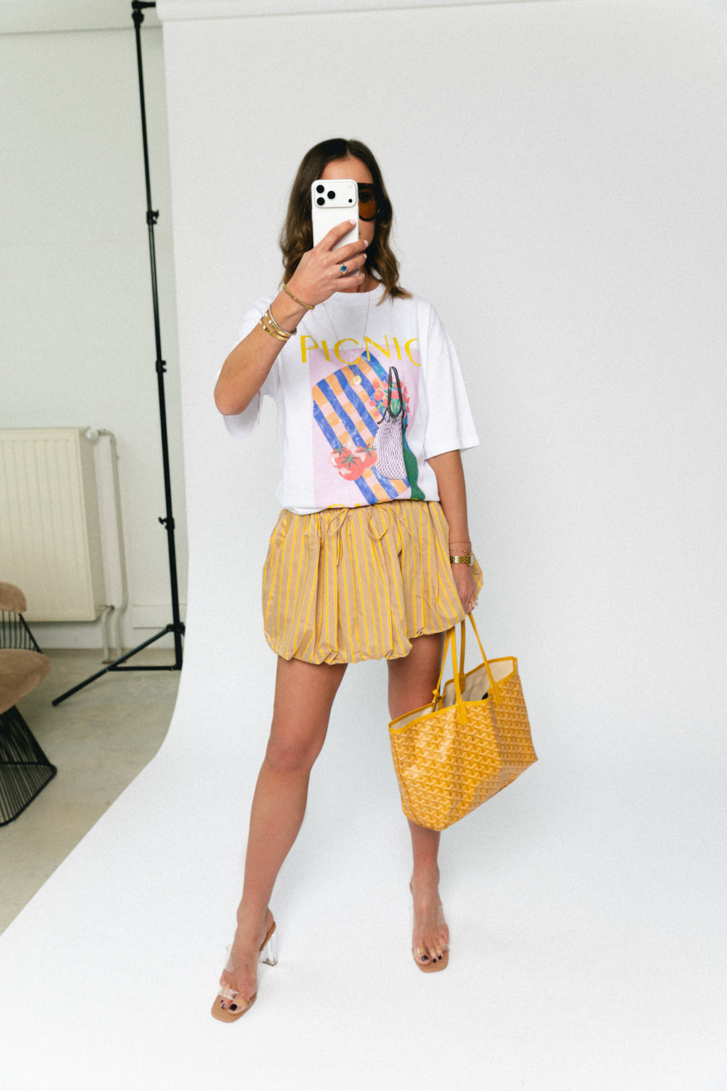 Xia T-shirt pic nic print