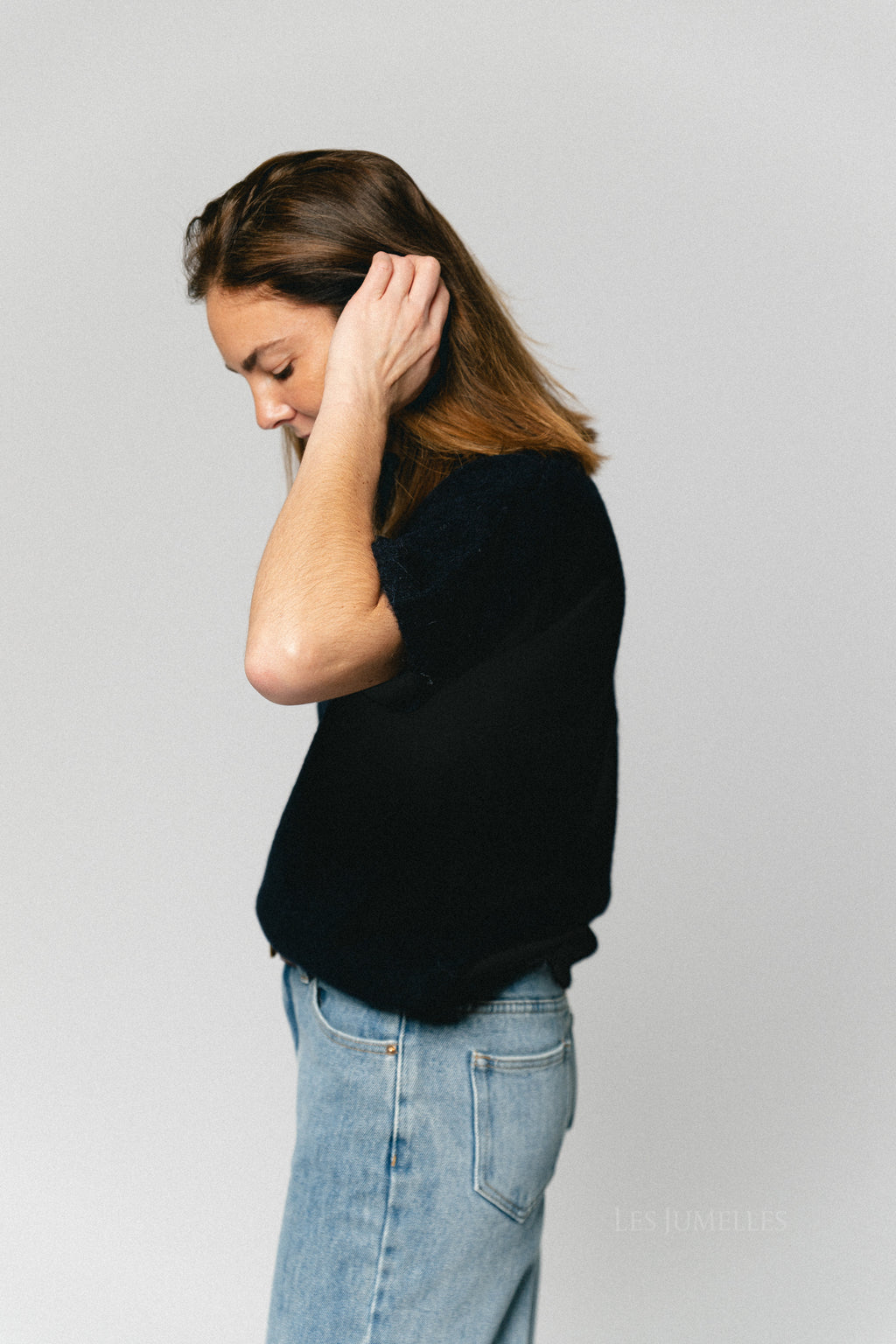 SLFLulu 2/4 knit O-neck dark sapphire