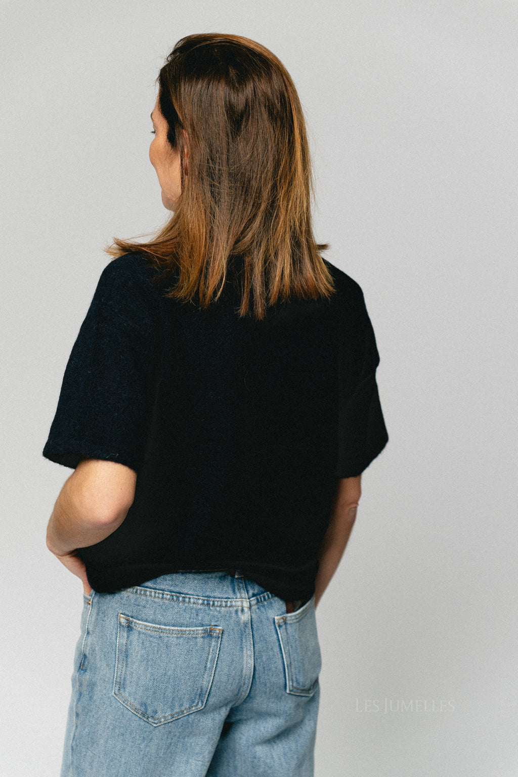 SLFLulu 2/4 knit O-neck dark sapphire