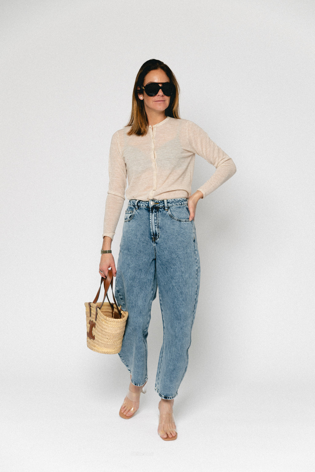 SLFShirley LS knit O-neck cardigan birch