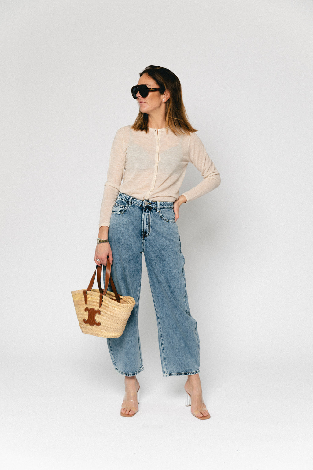 SLFShirley LS knit O-neck cardigan birch