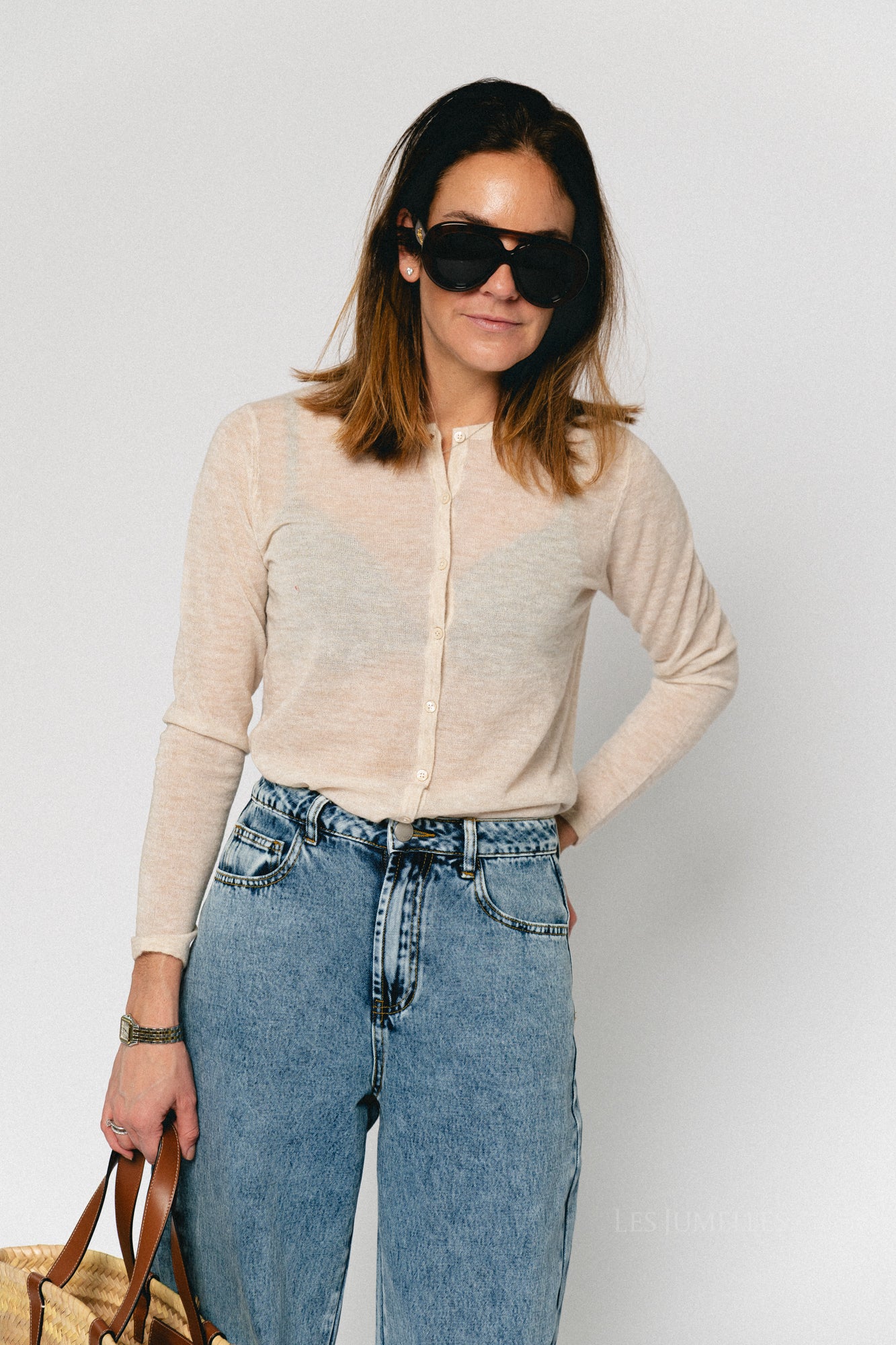 SLFShirley LS knit O-neck cardigan birch